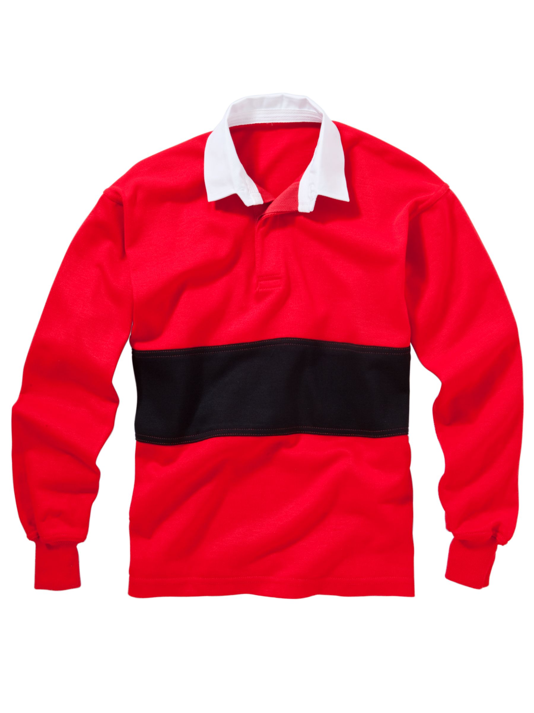 Boys Rugby Shirt, Red/Black