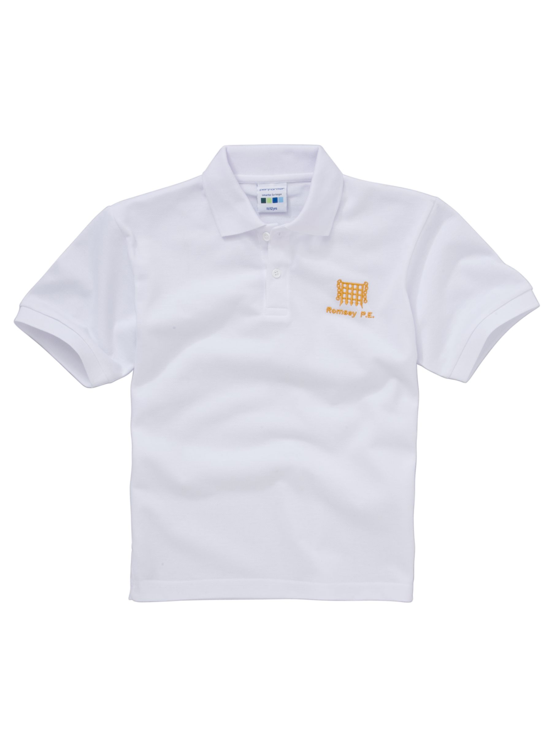 The Romsey School Unisex Polo Shirt, White