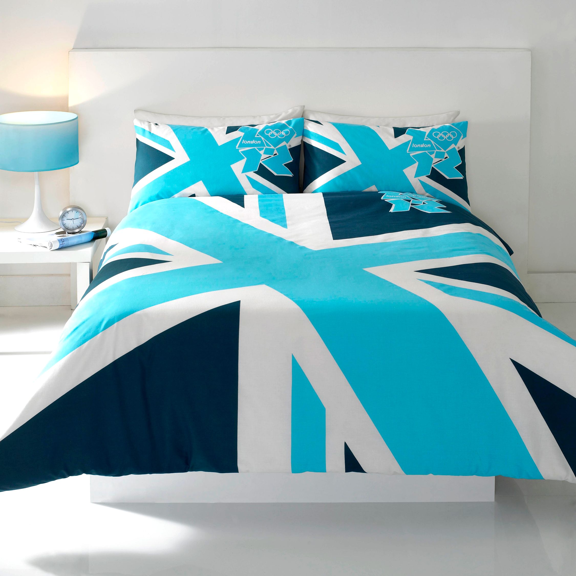 London 2012 Olympic Games Union Jack Duvet Cover Set, Blue