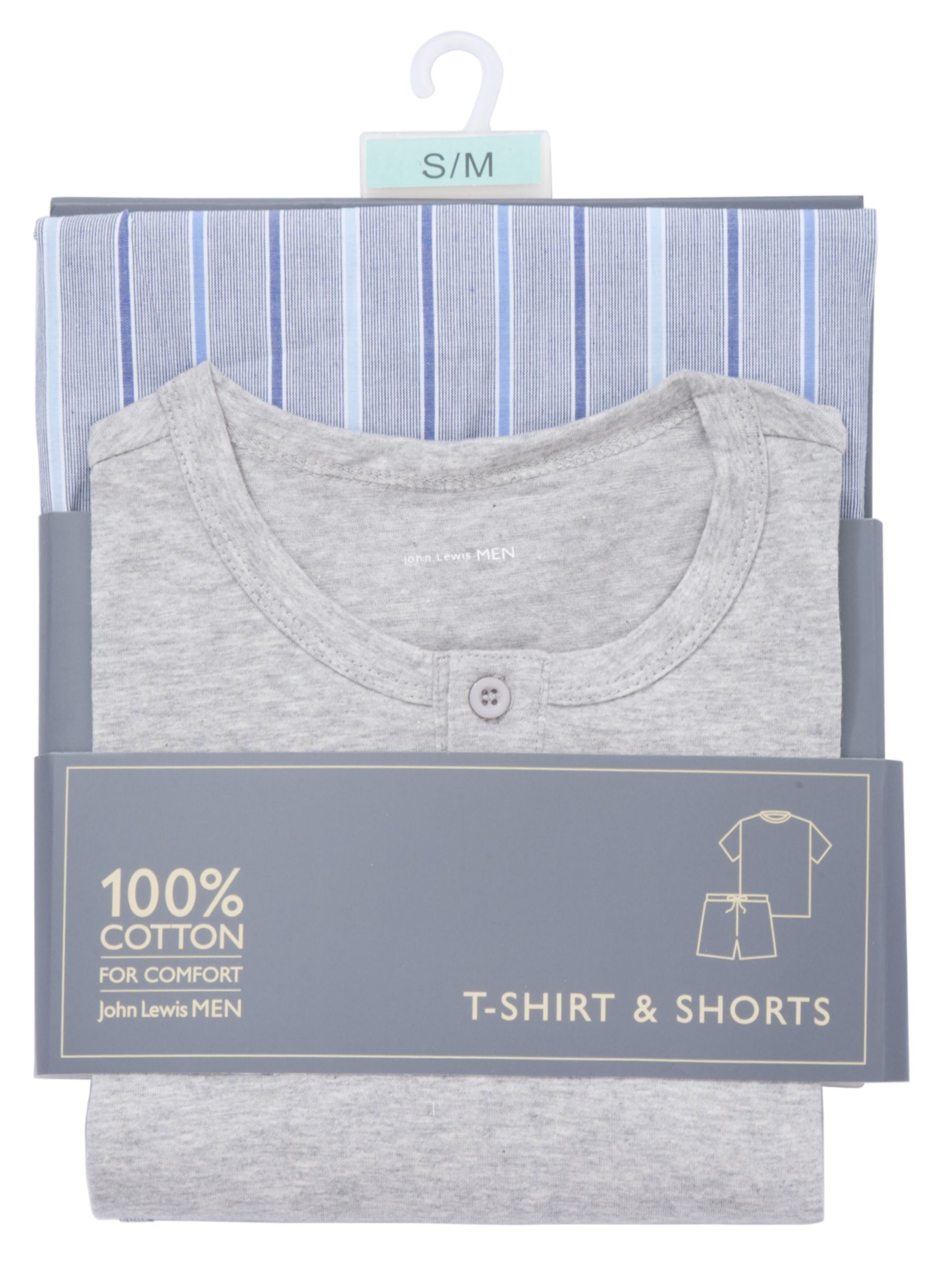 Grandad T-Shirt and Shorts, Grey