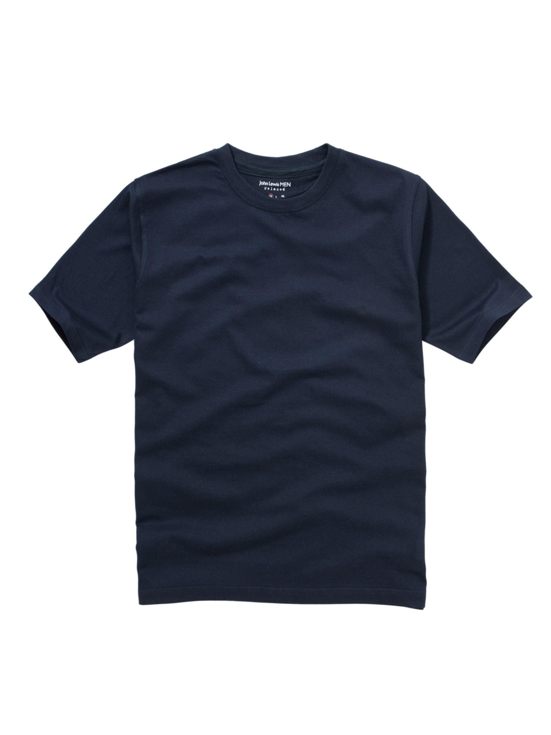 John Lewis Men Short Sleeve T-Shirt, Navy