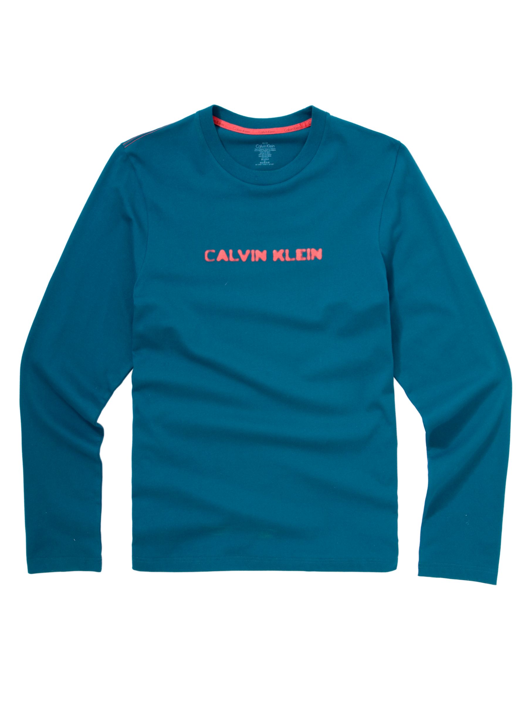 Calvin Klein Long Sleeve Logo T-Shirt, Green
