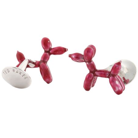 Ted Baker Balloon Dog Cufflinks, Pink