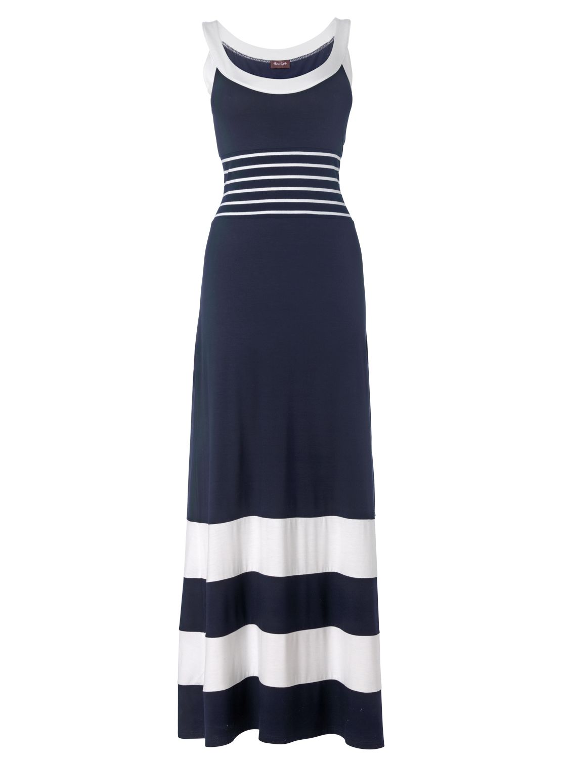 Buy Phase Eight Stripey Maxi Dress, Navy/white online at JohnLewis.com - John Lewis