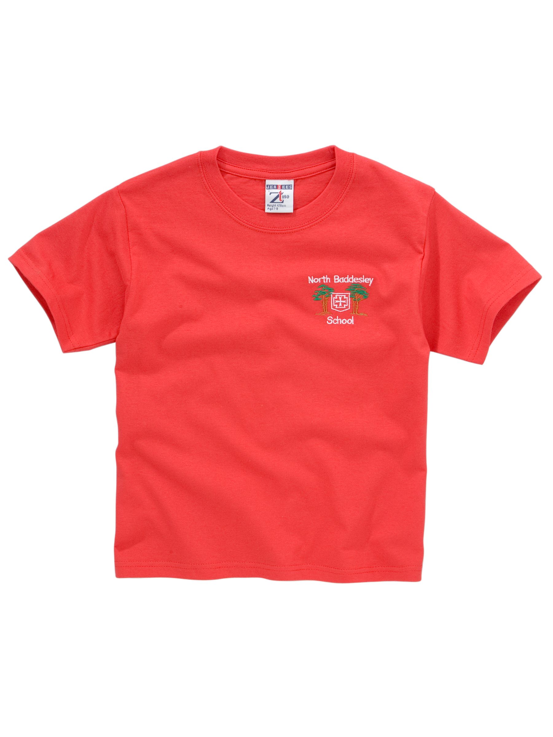 North Baddesley Junior School PE T-Shirt, Red