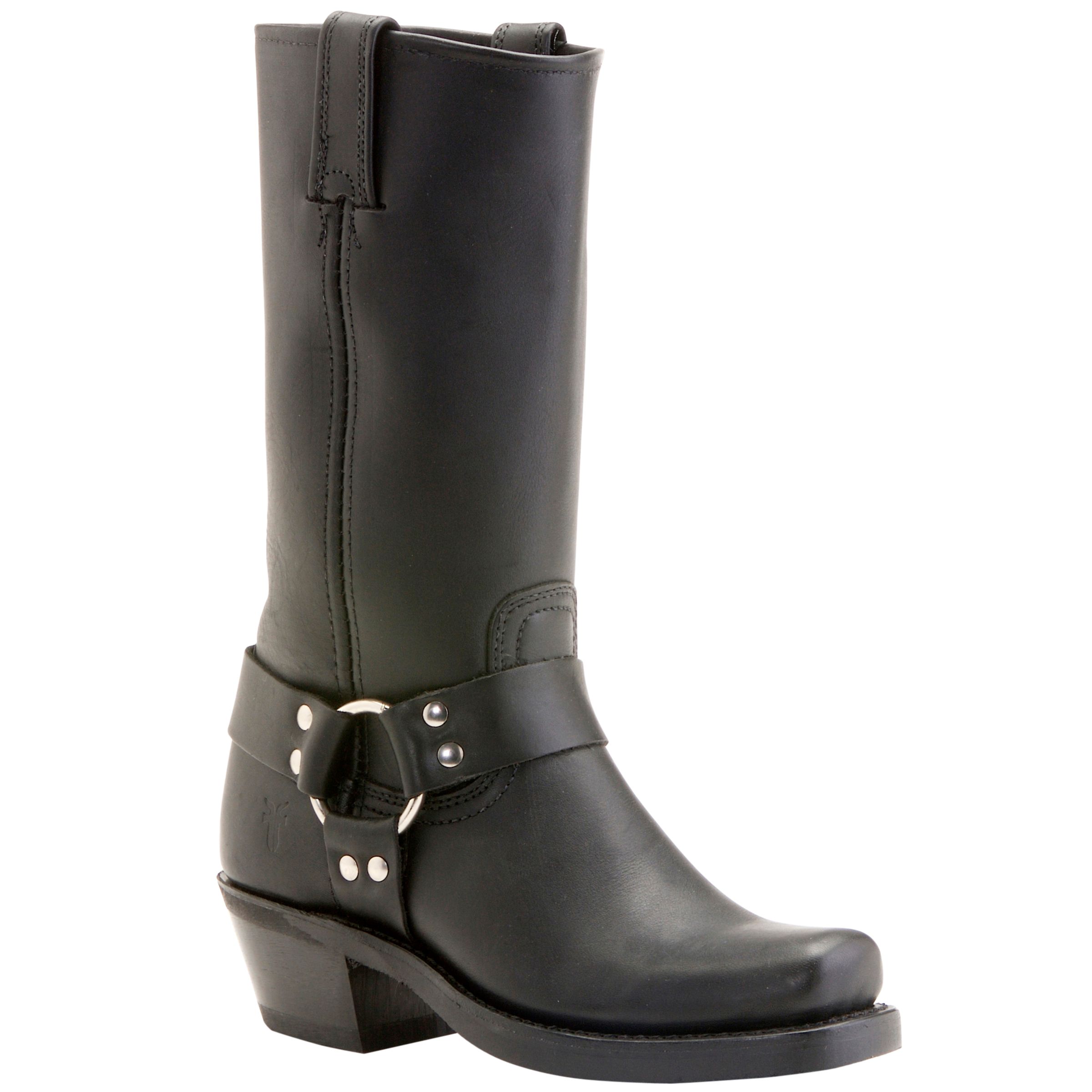 Frye Harness 12R Half Length Boots, Black at John Lewis