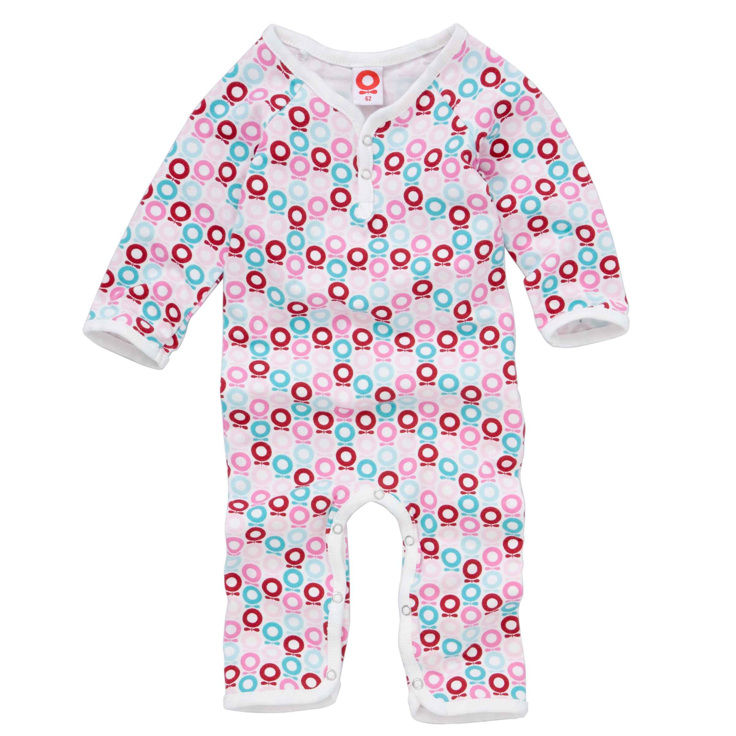 Katvig Organic Apple Sleepsuit  Pink  1-3 Months