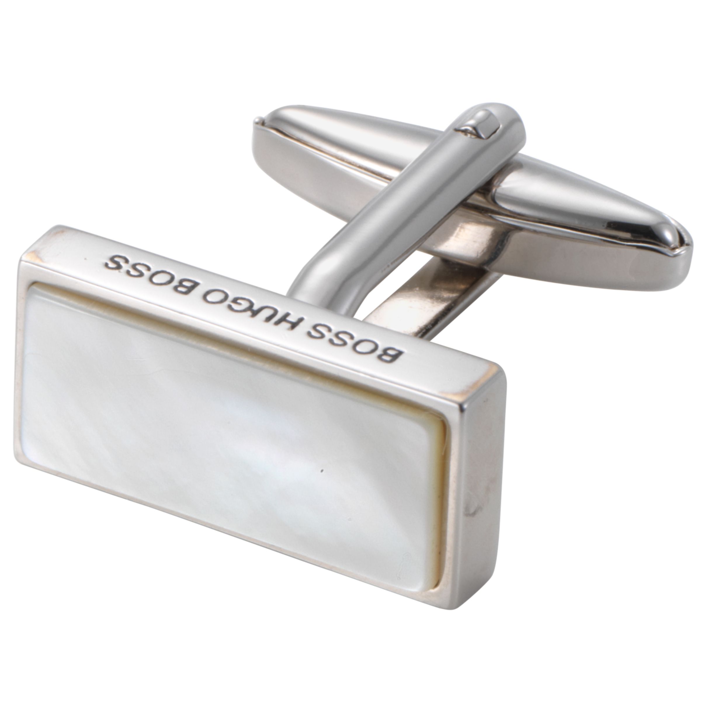 Hugo Boss Rectangle Cufflinks, White