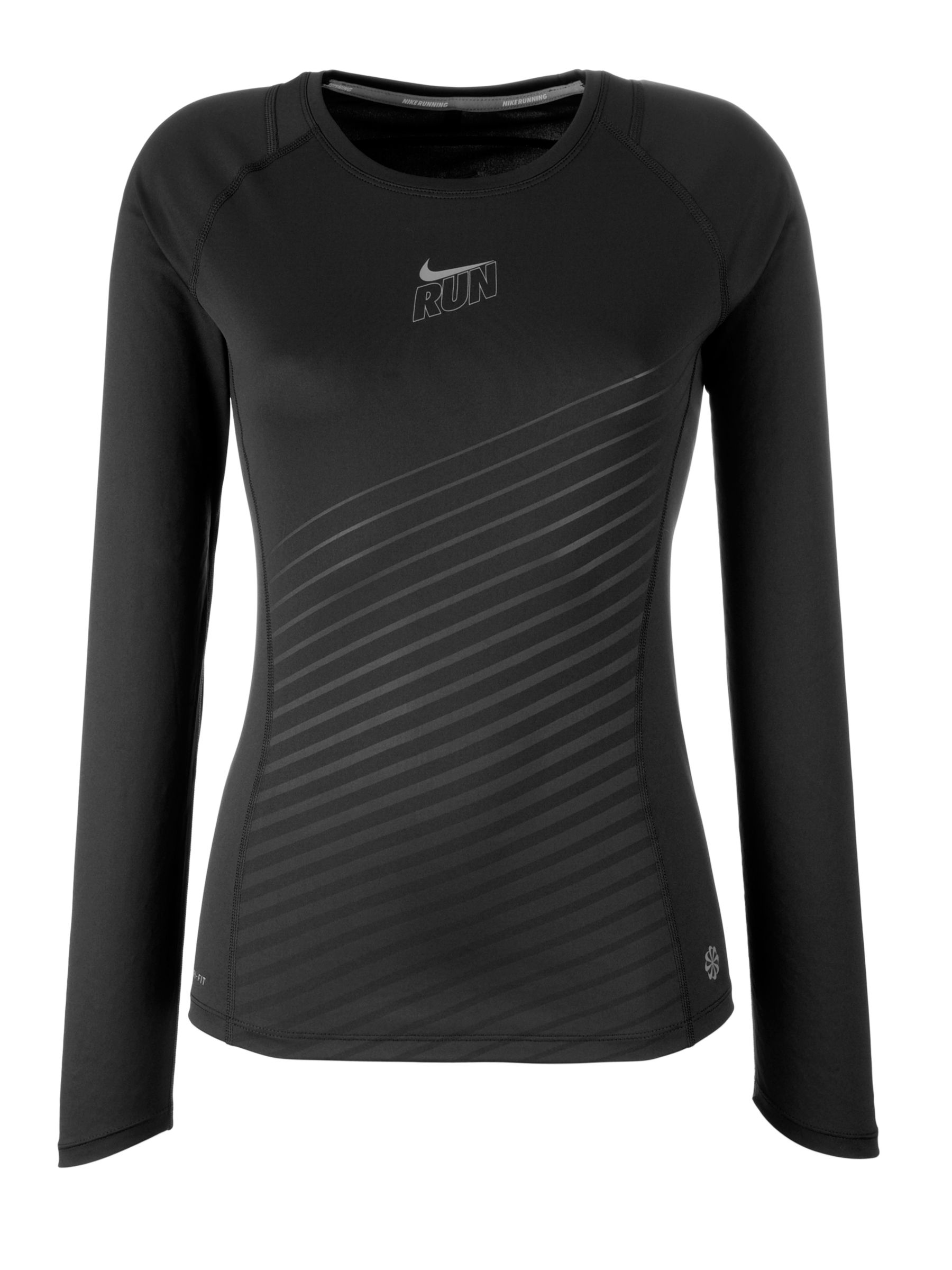 Nike Polygraphic Long Sleeve T-Shirt, Black