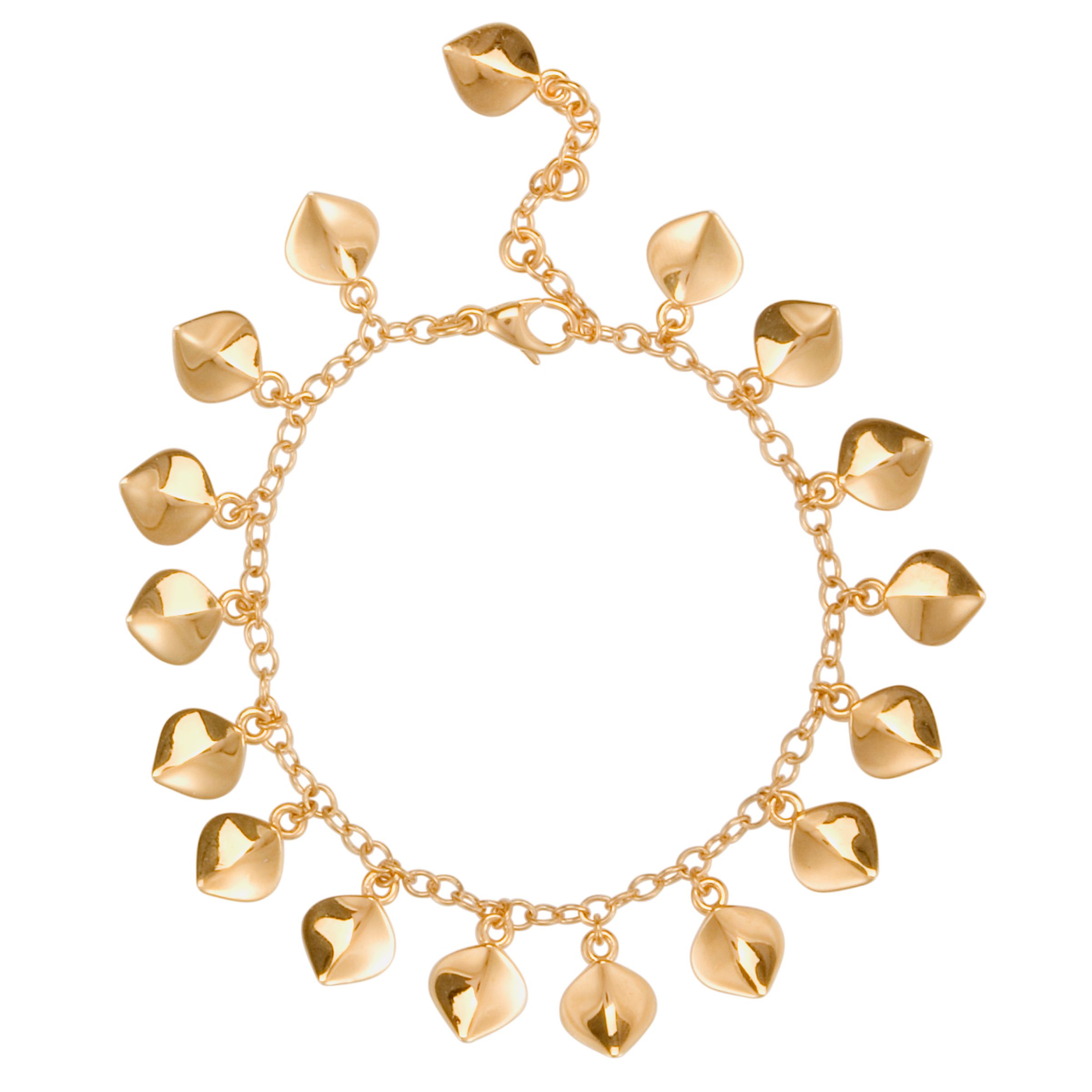 Dinny Hall Gold Plated Lotus Petal Bracelet at John Lewis