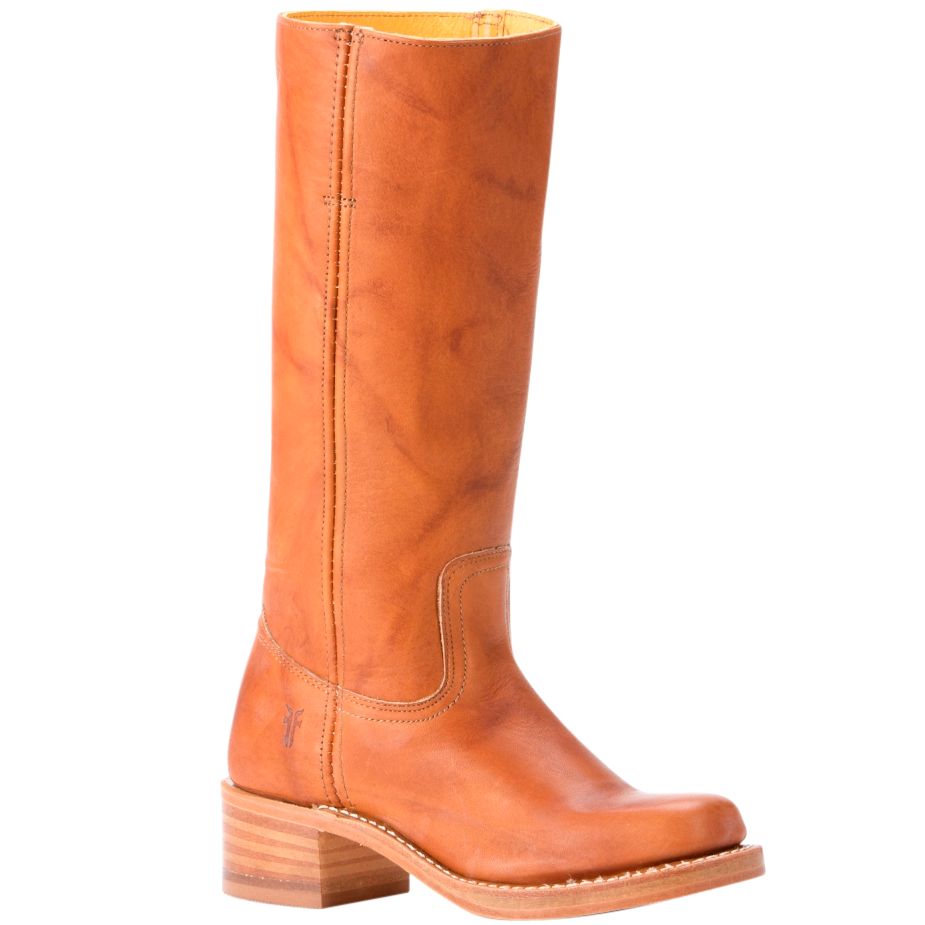 Frye Campus 14L Half Length Boots, Saddle, 7 at John Lewis