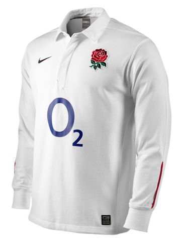 English Replica Rugby Shirt, White