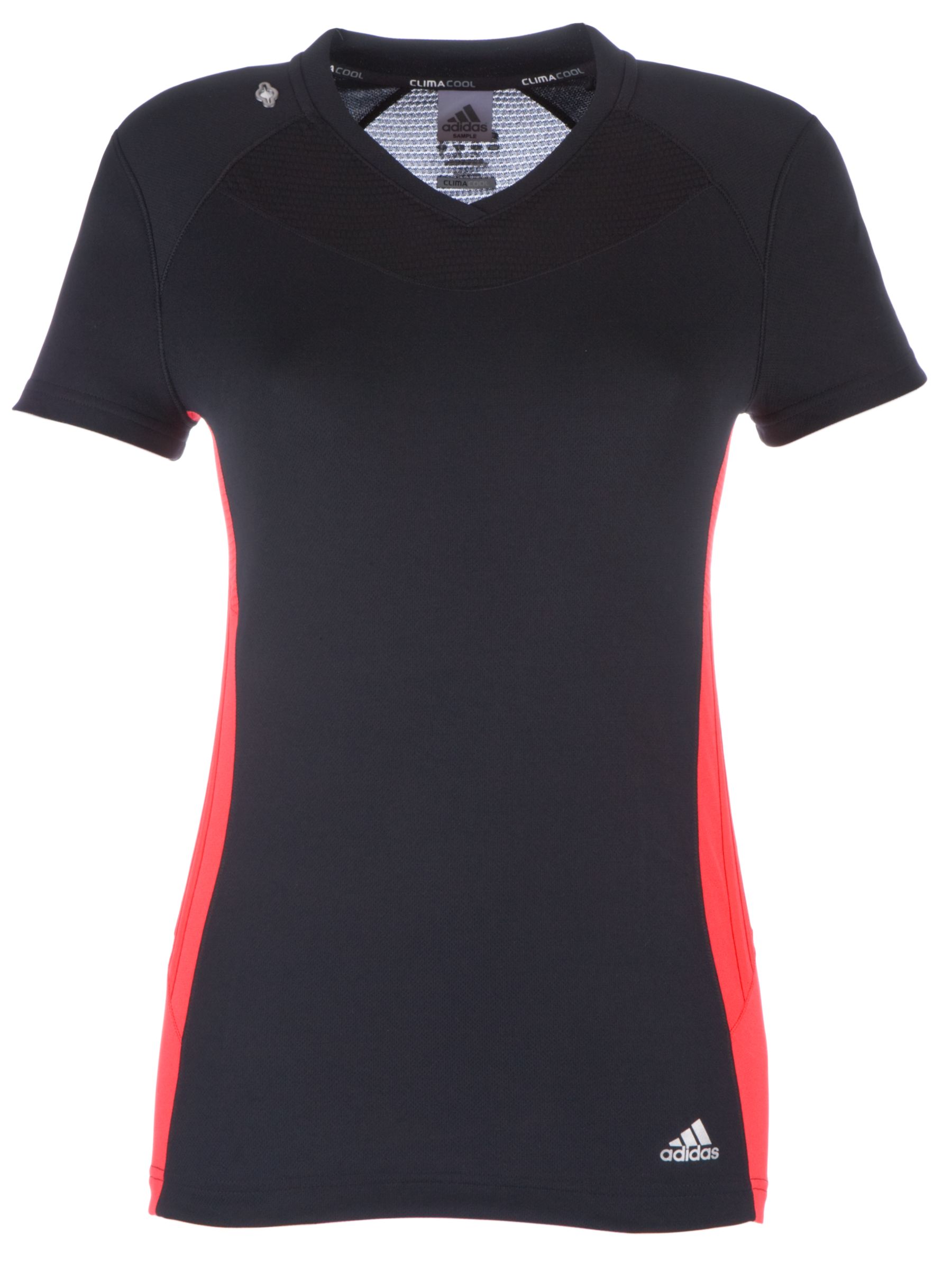 Adidas Supernova Short Sleeve T-Shirt, Black/Red