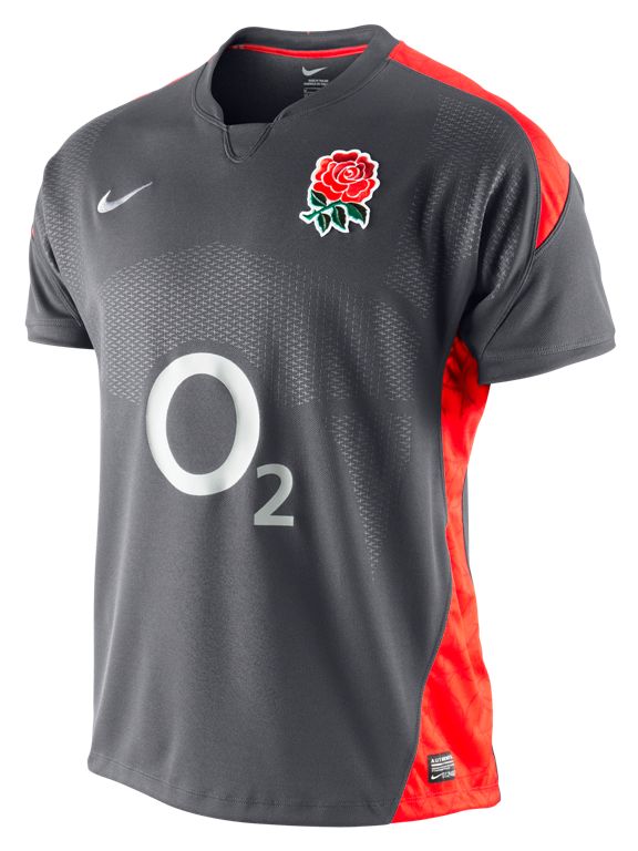 Nike English Replica Away Rugby Shirt, Grey