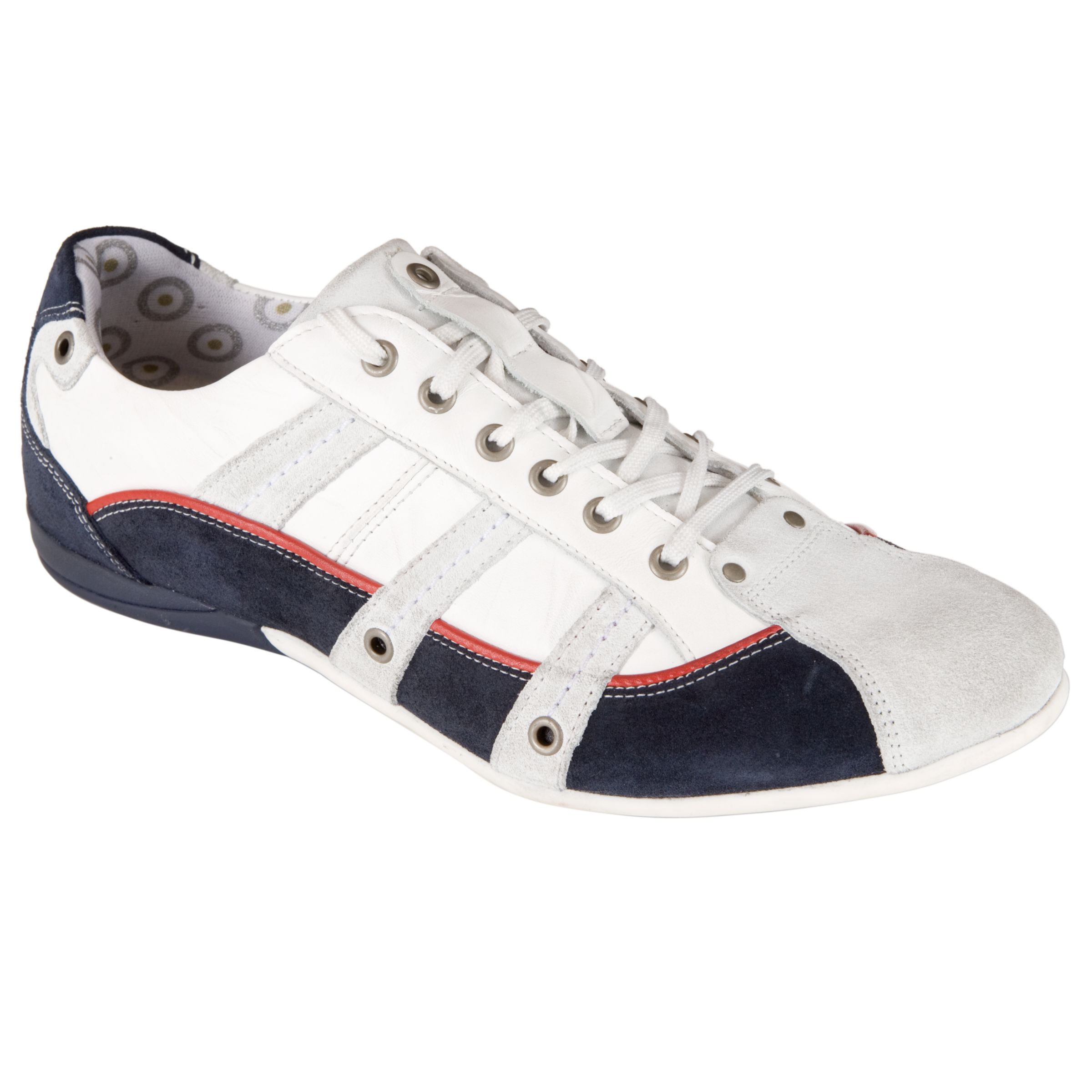Dune Reilly Leather Suede Panel Trainers