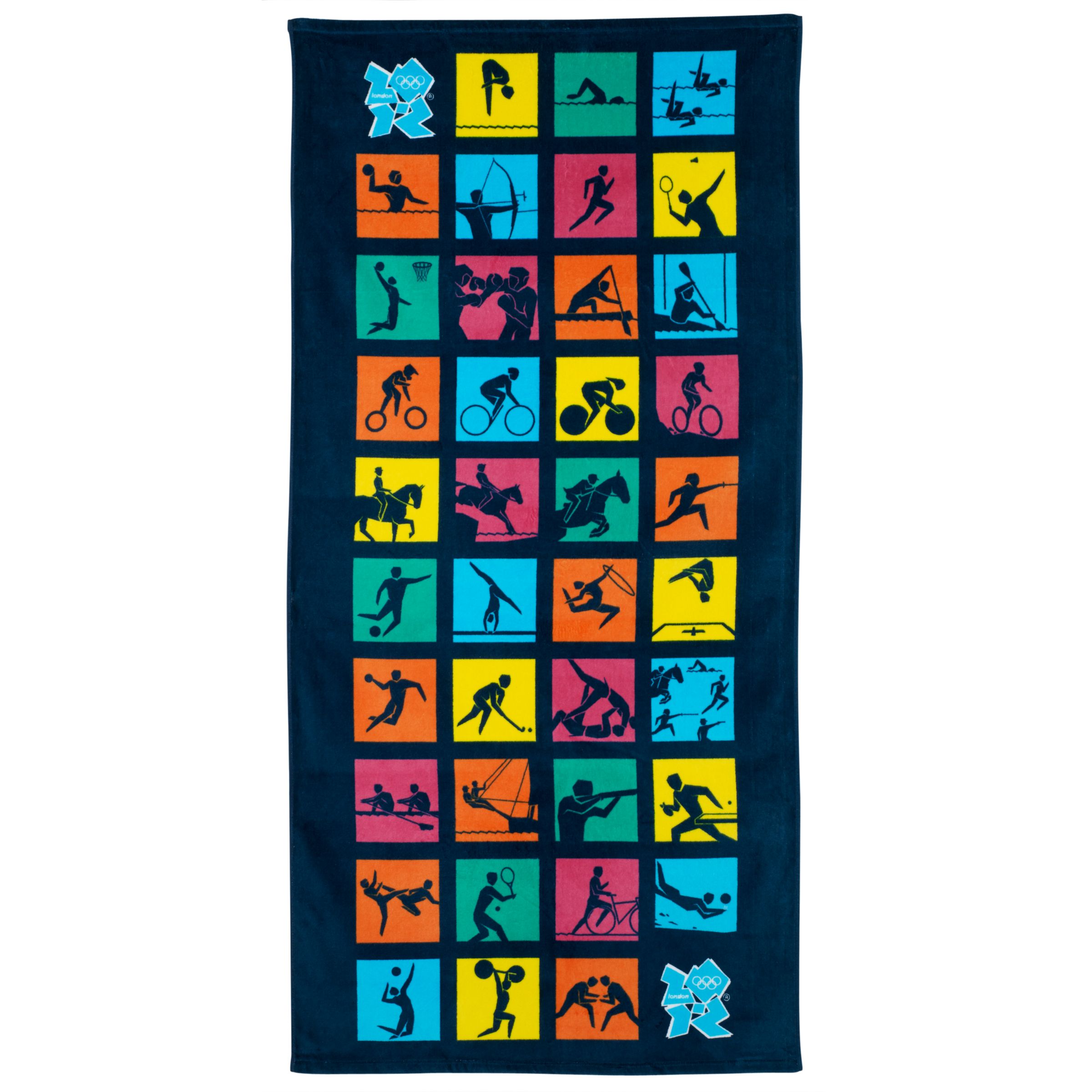 Click Here for London 2012 Olympic Games Pictogram Towel, Multi