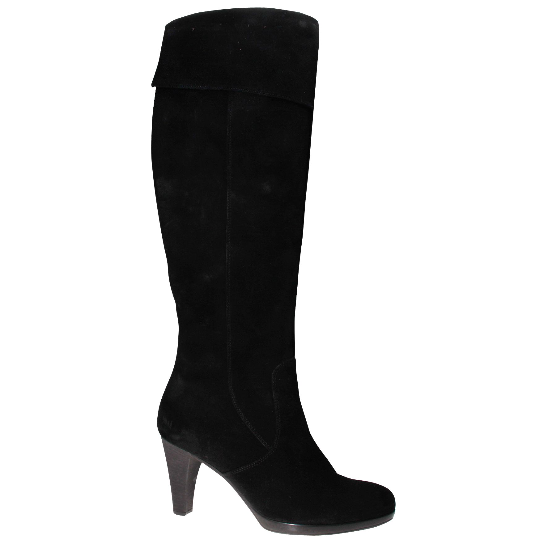 Gabor Gable Over The Knee Boots with Cuff, Black at John Lewis