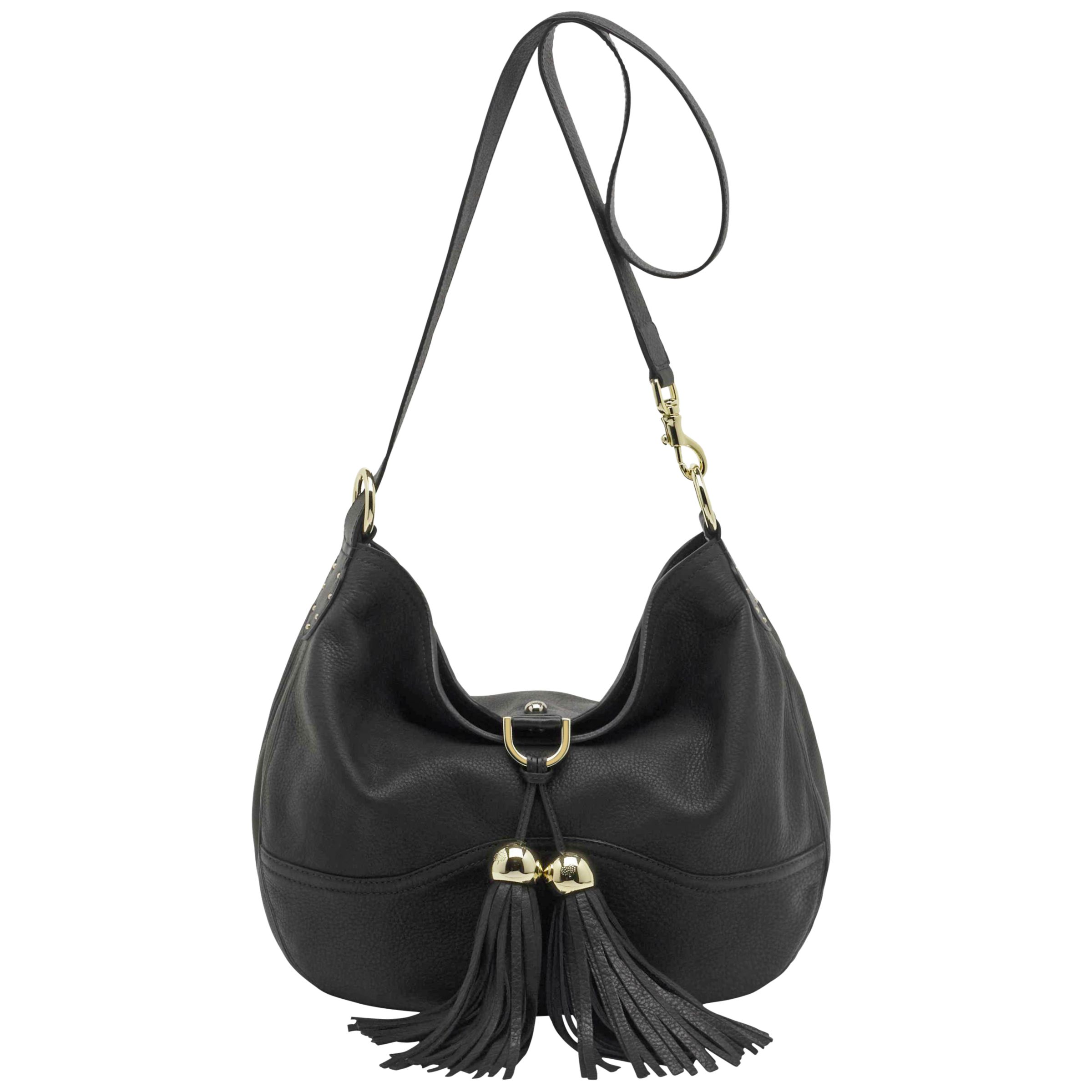 Mulberry Greta Soft Matte Satchel, Black at John Lewis