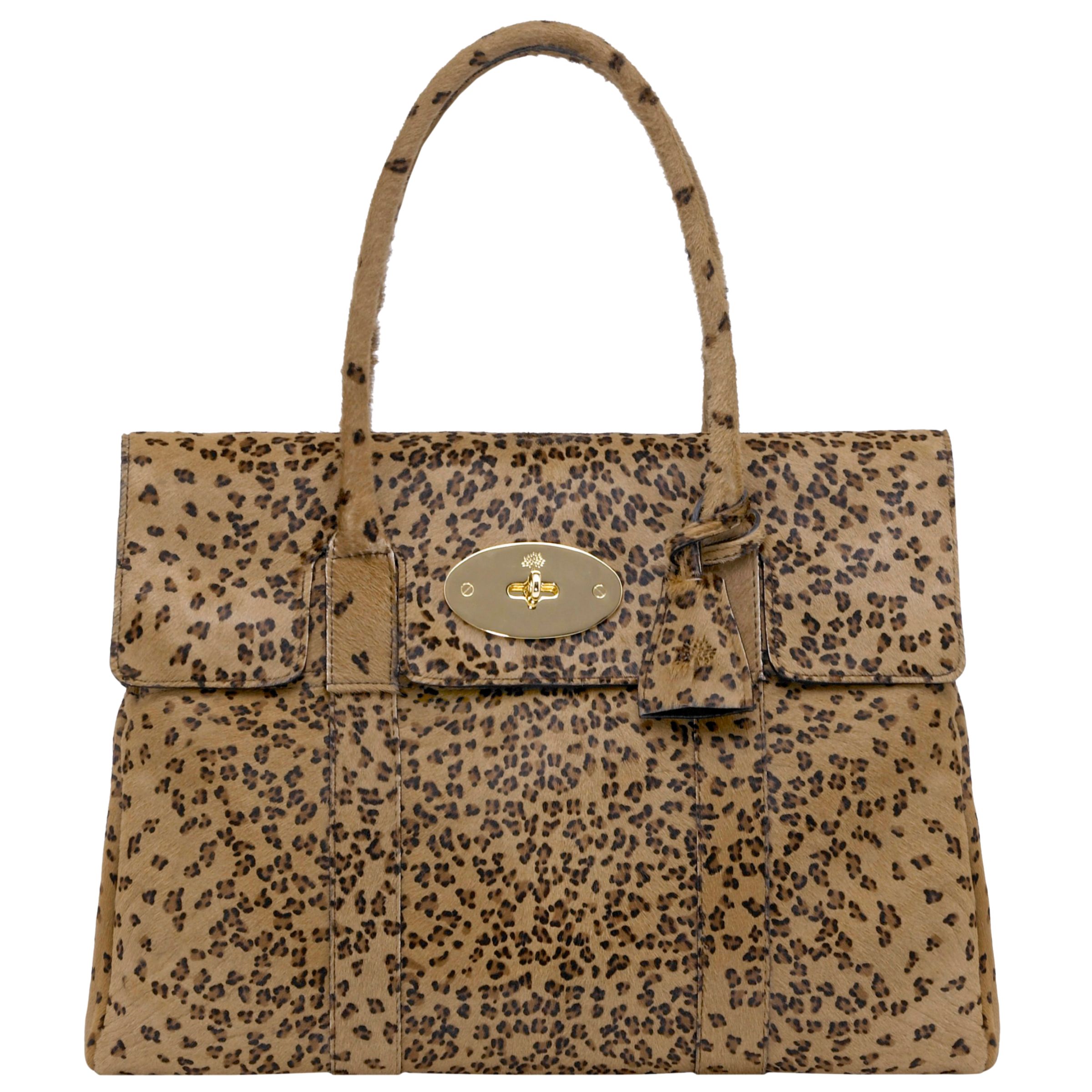 Mulberry Bayswater Leopard Print, Camel at JohnLewis