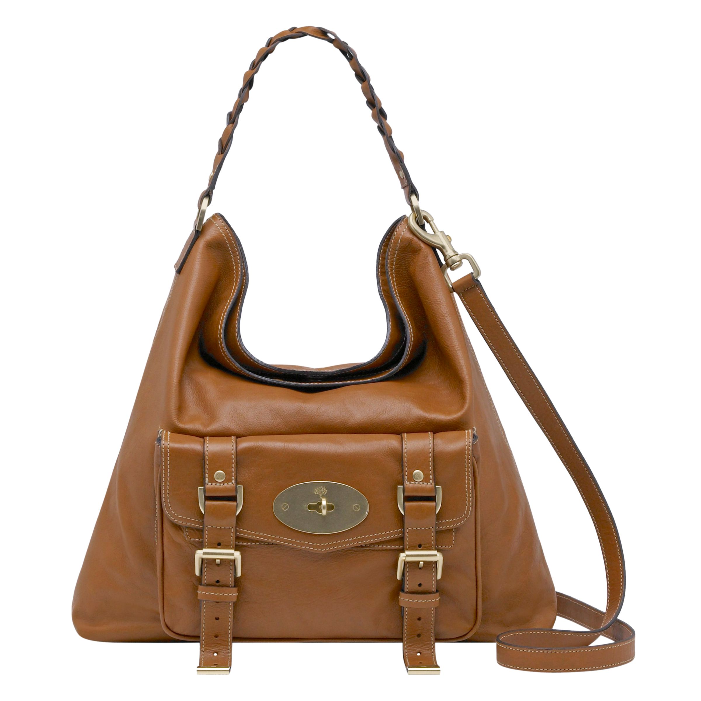 Mulberry Alexa Hobo Handbag, Oak at John Lewis