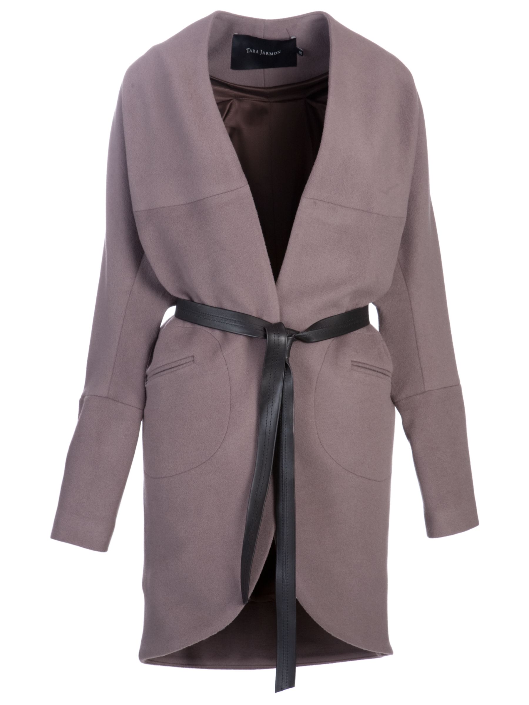 Tara Jarmon Kimono Style Coat, Taupe at John Lewis