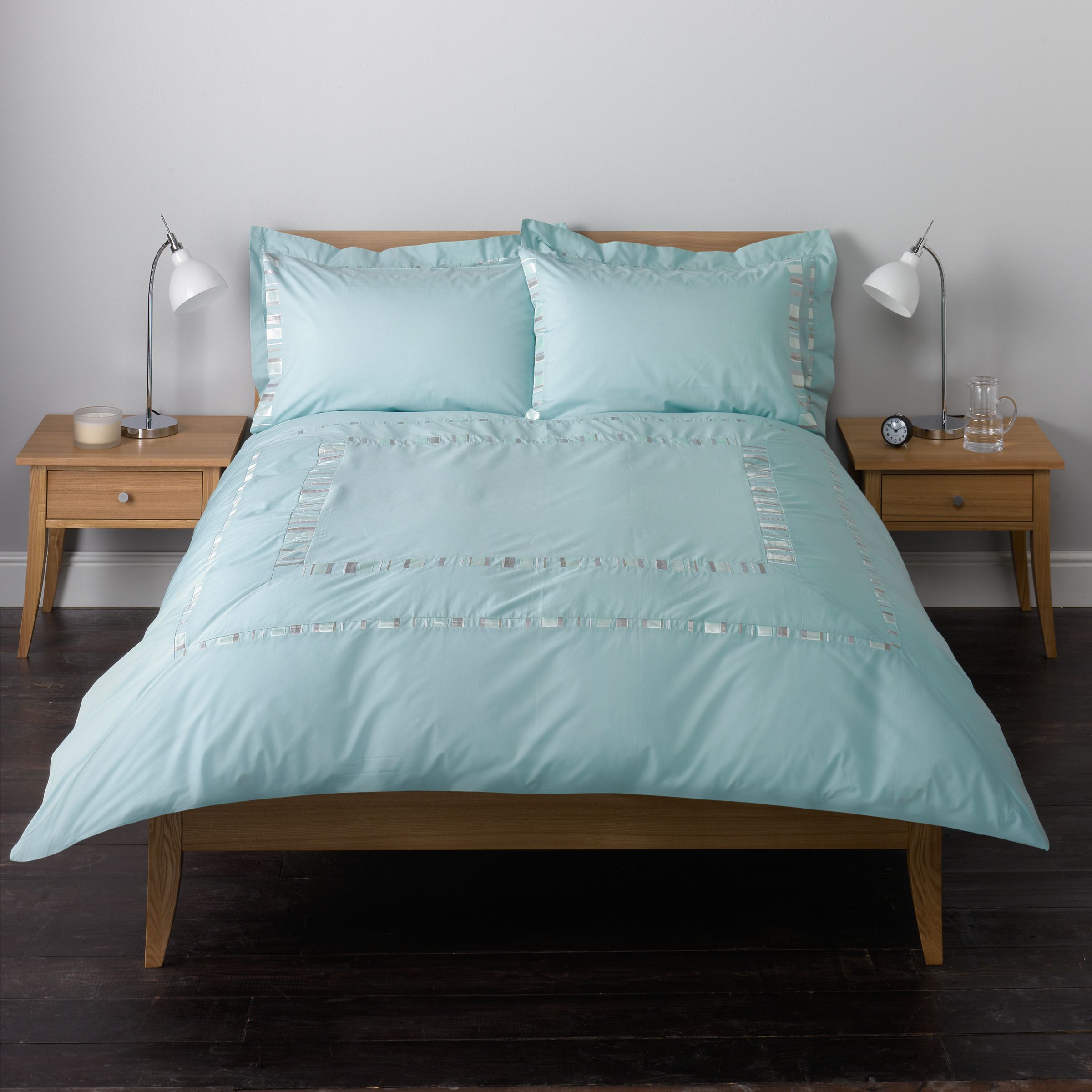 John Lewis Joel Duvet Covers, Blue