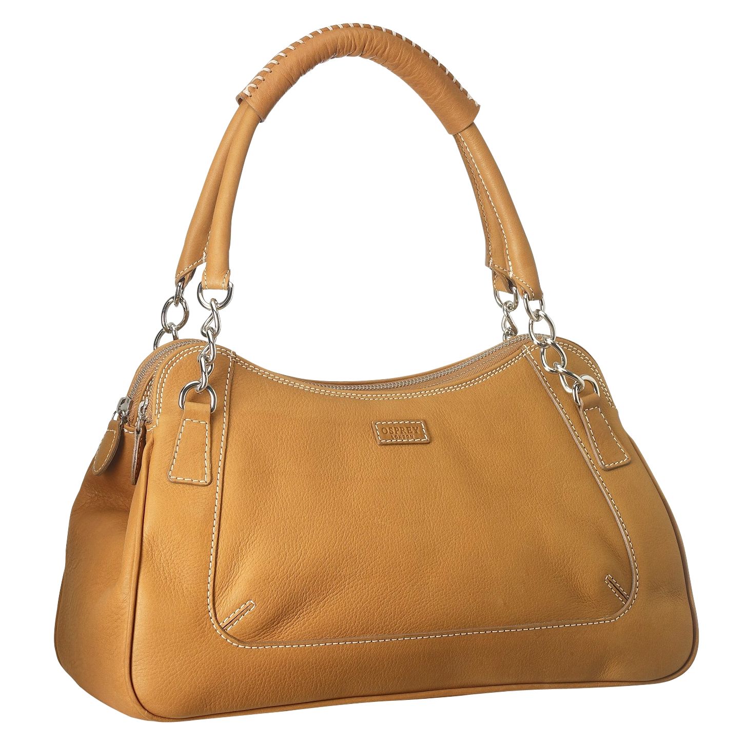 Osprey London The Genie Shoulder Handbag, Tan at John Lewis