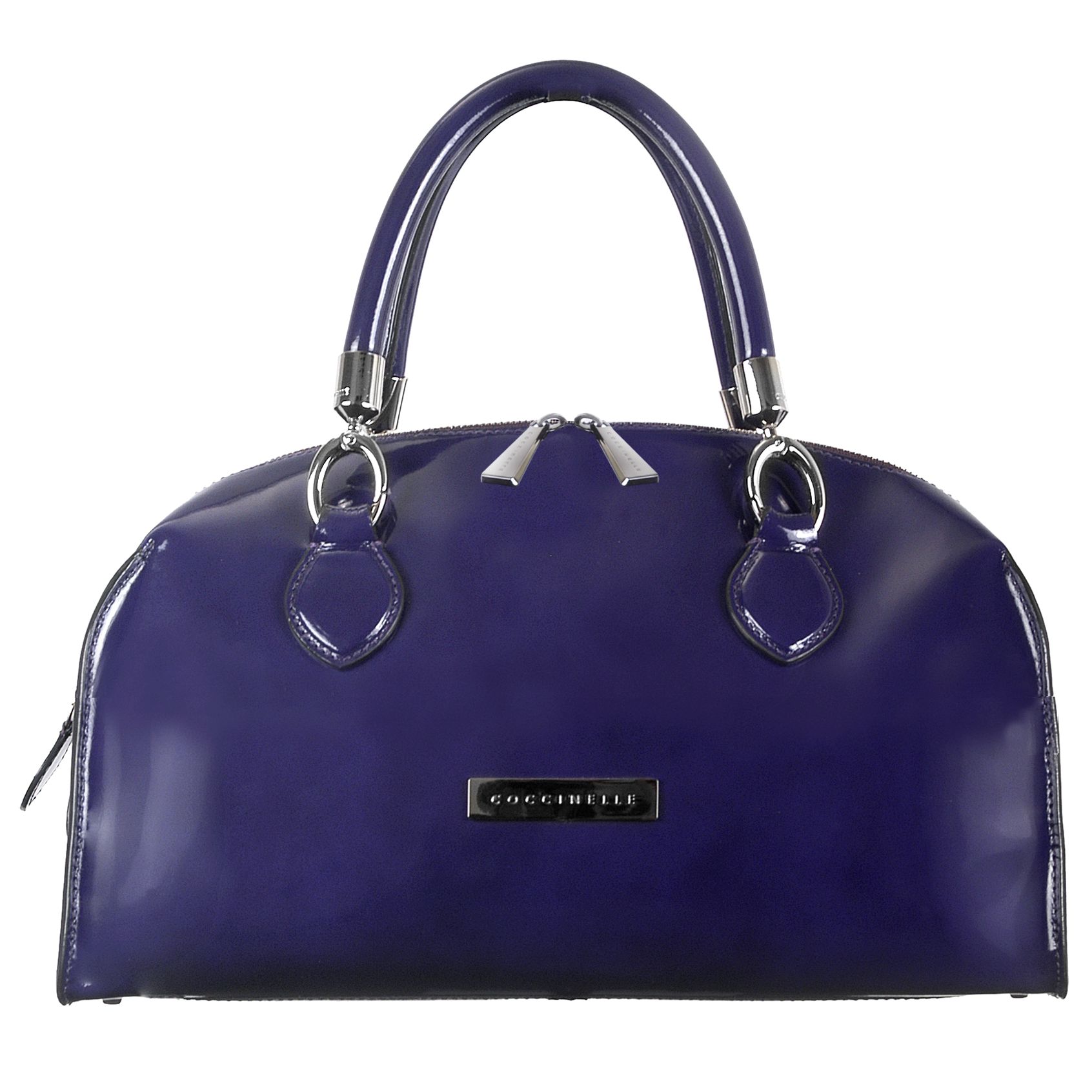 Coccinelle Spazzalato Formal Medium Grab Handbag, Purple at JohnLewis