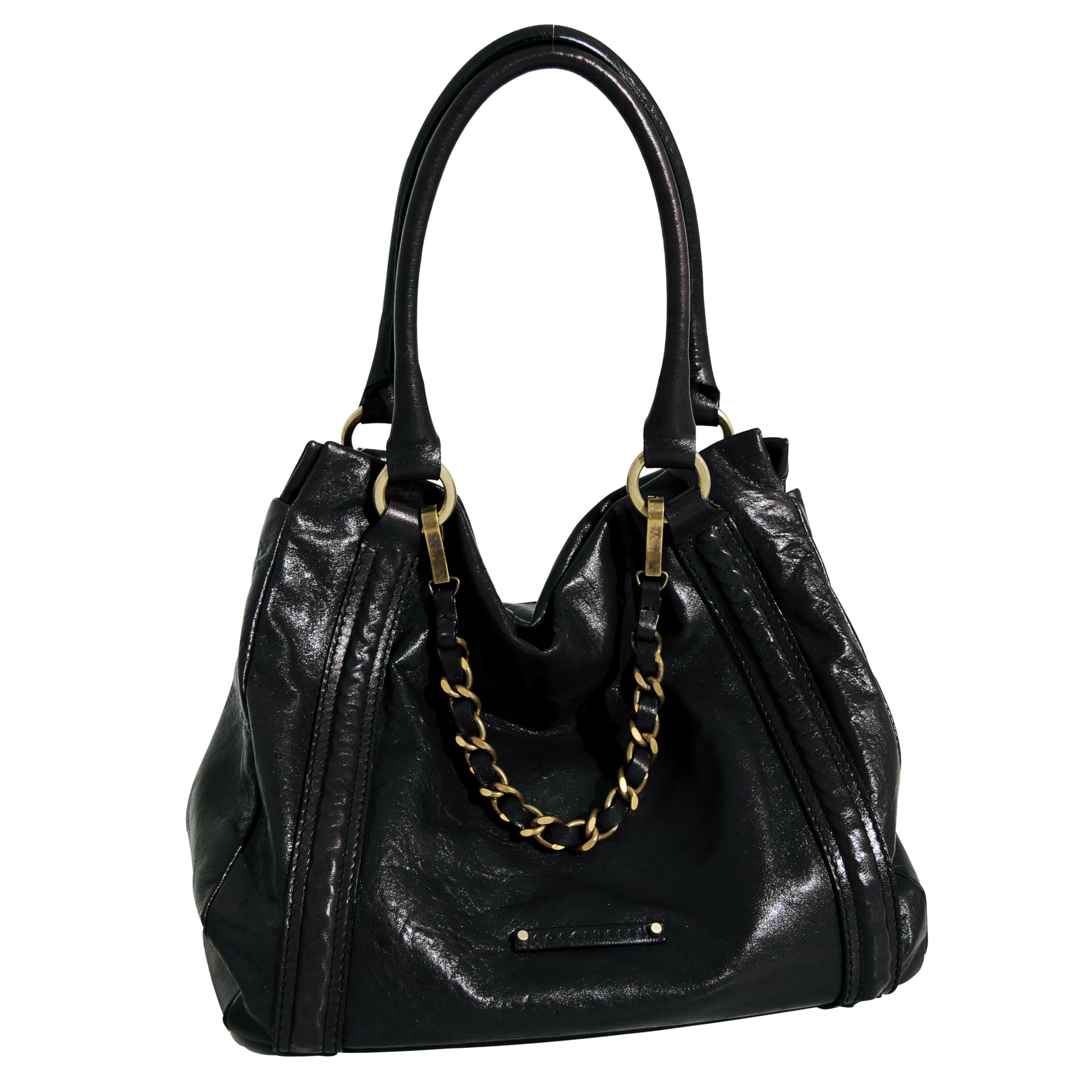 Coccinelle Greta Chain Detail Tote Handbag, Black at John Lewis