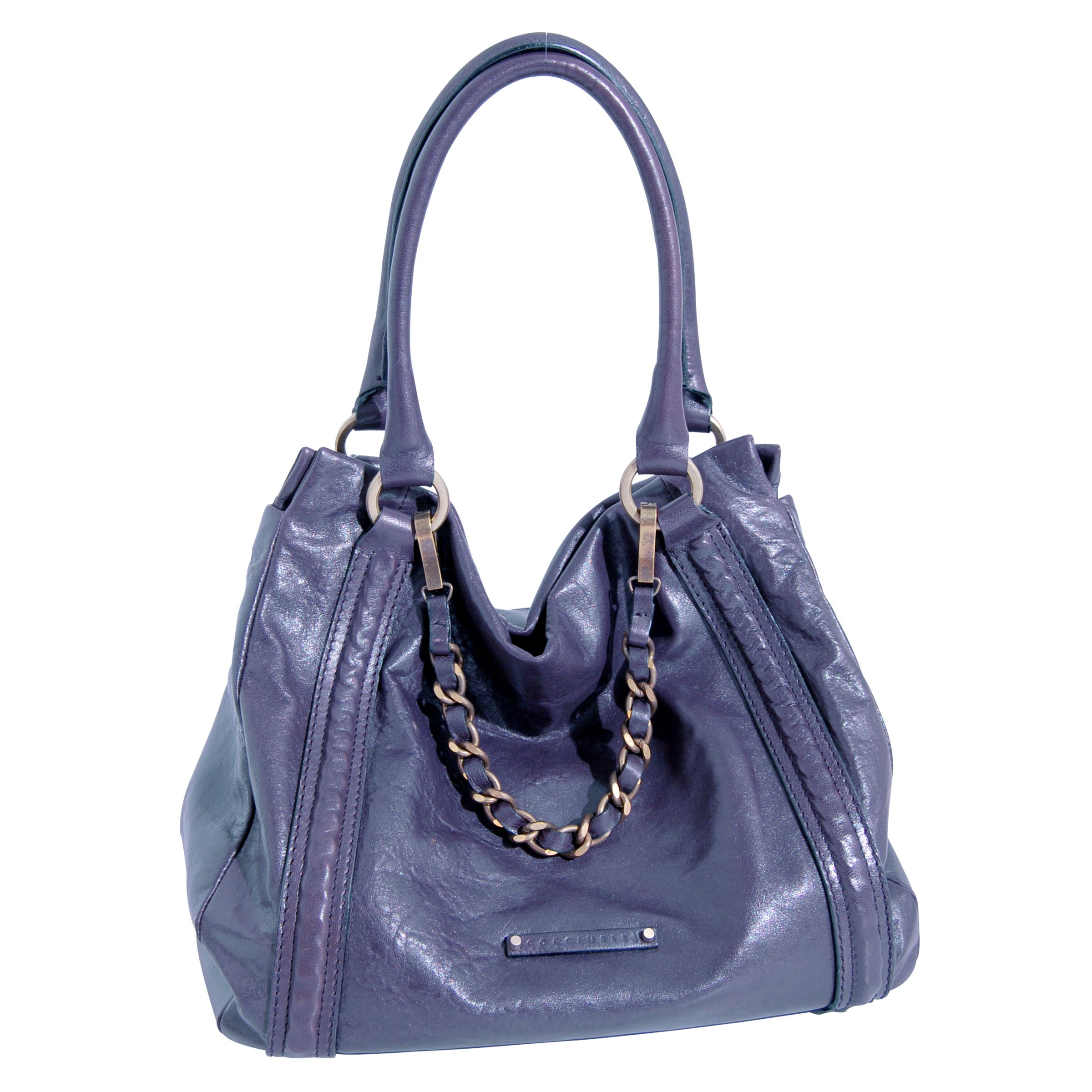 Coccinelle Greta Chain Detail Tote Handbag, Blue at John Lewis
