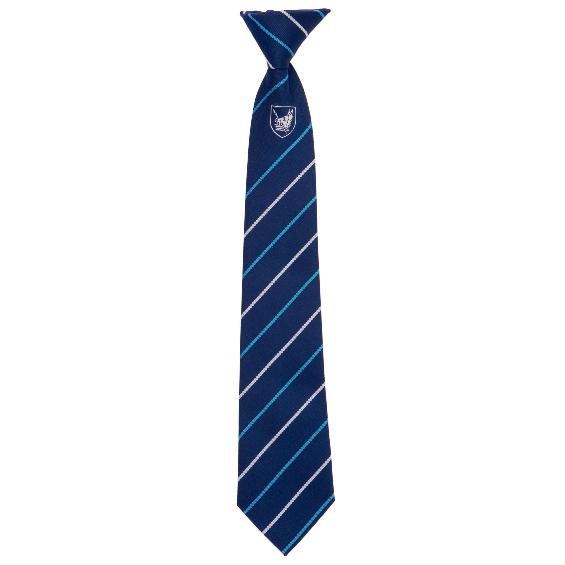 Goffs School Unisex Clip-On Tie, Navy, L19