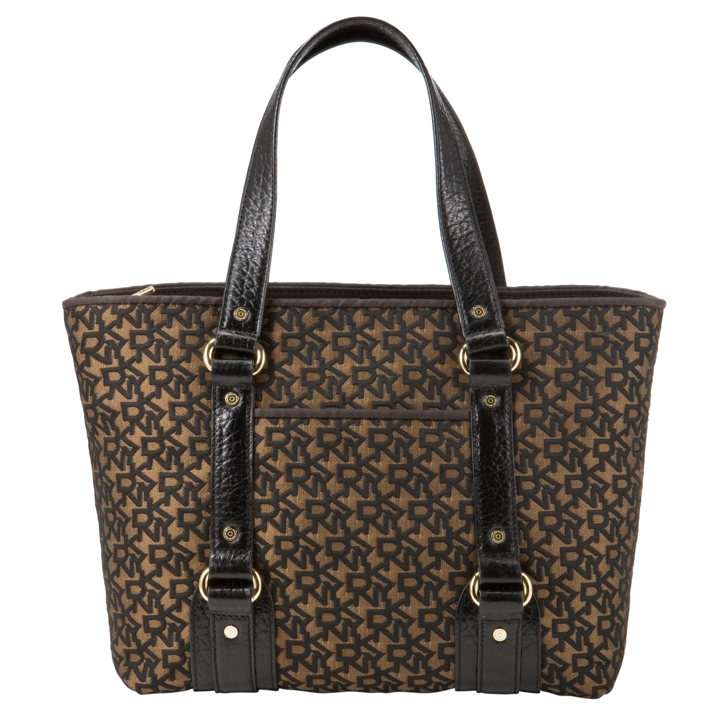 DKNY Town & Country French Grain Small Tote Handbag, Gold at John Lewis