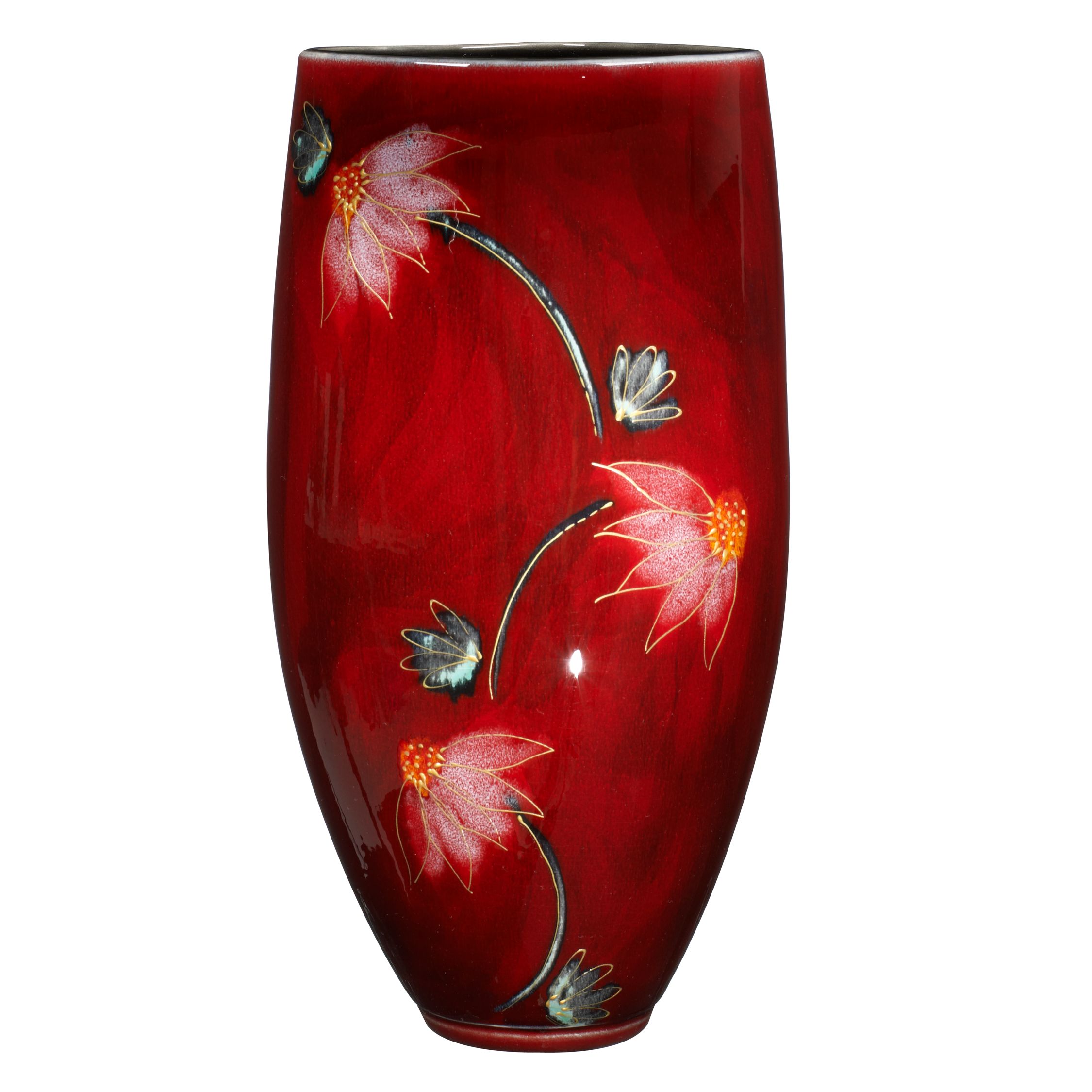 Anita Harris Daisy Chain Triangular Vase 28cm