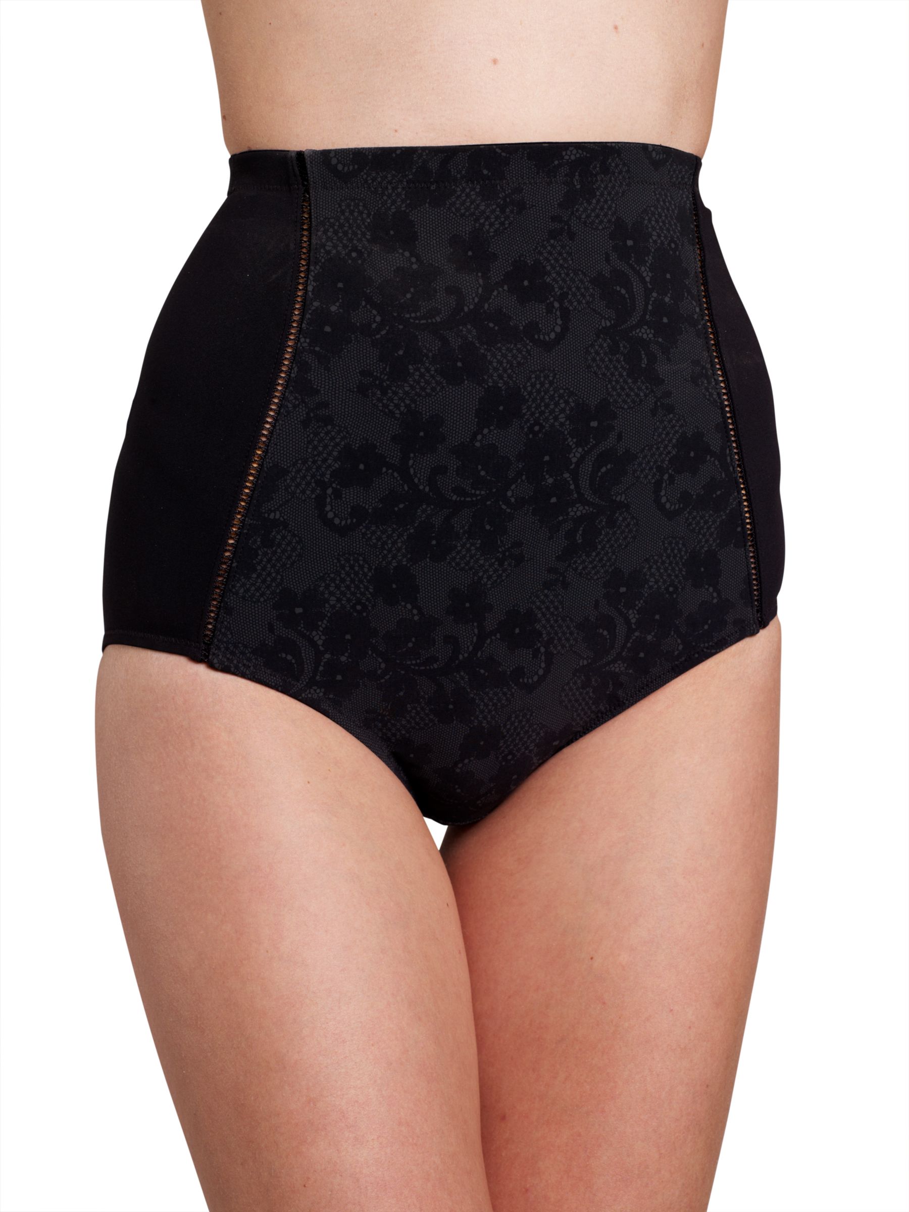 John Lewis Grace Sensitve Firm Control Deep Waisted Brief Black