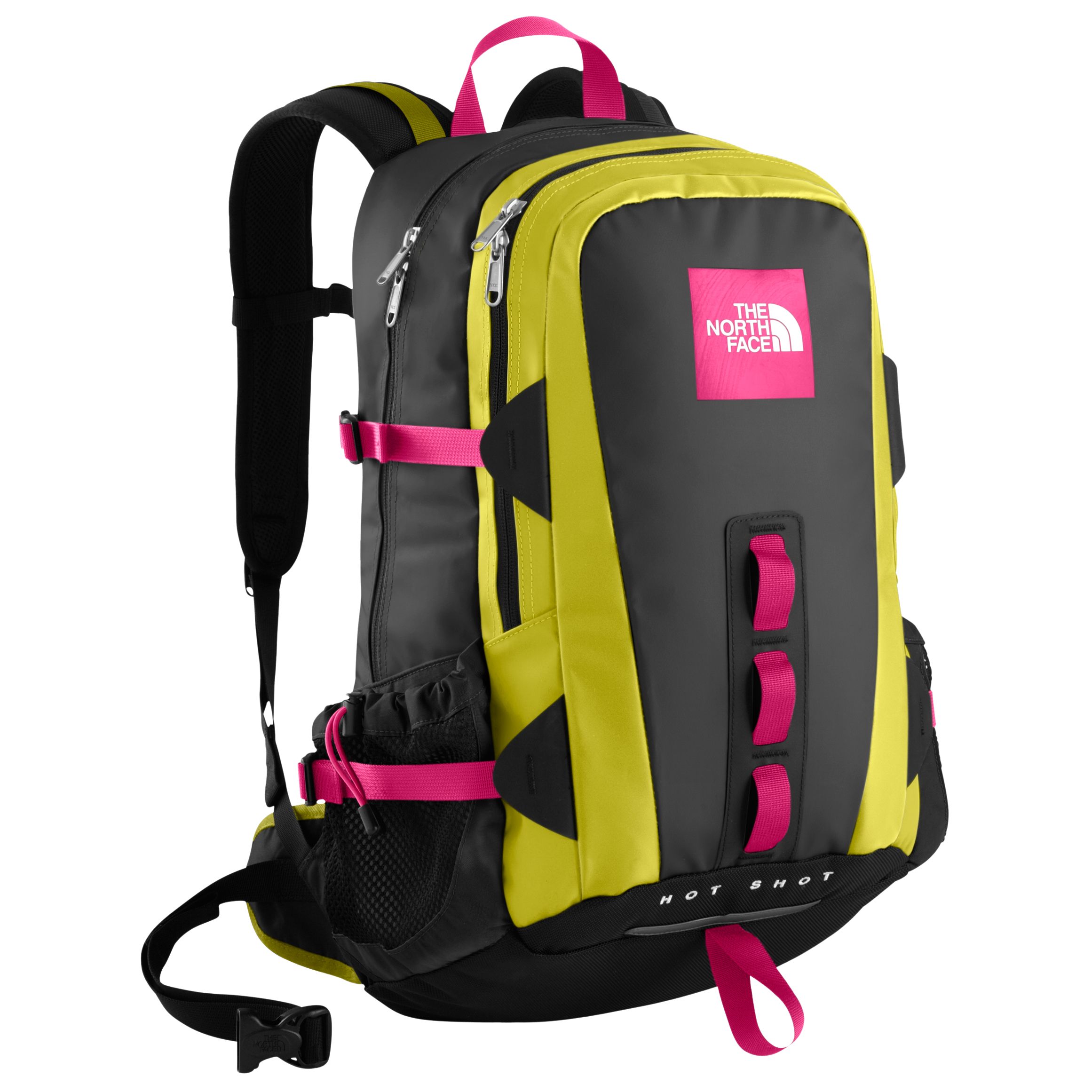 The North Face Basecamp Hotshot Backpack, Back/Citronelle Green