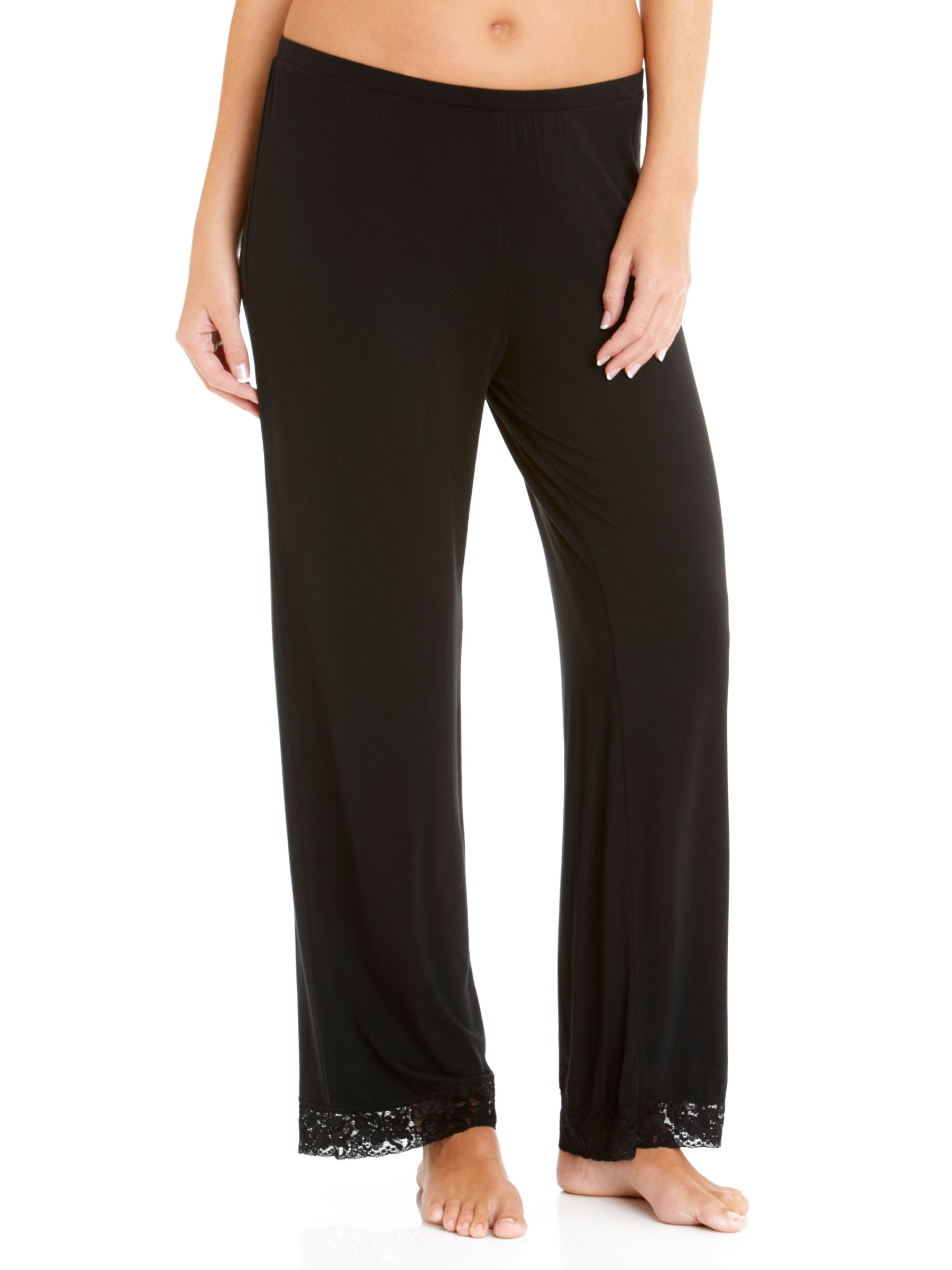 John Lewis Olivia Pyjama Trousers, Black