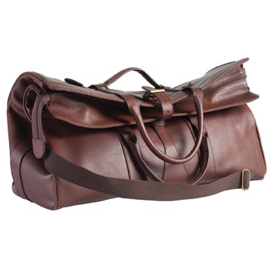 Barbour Large Leather Doctors Bag, Brown at JohnLewis