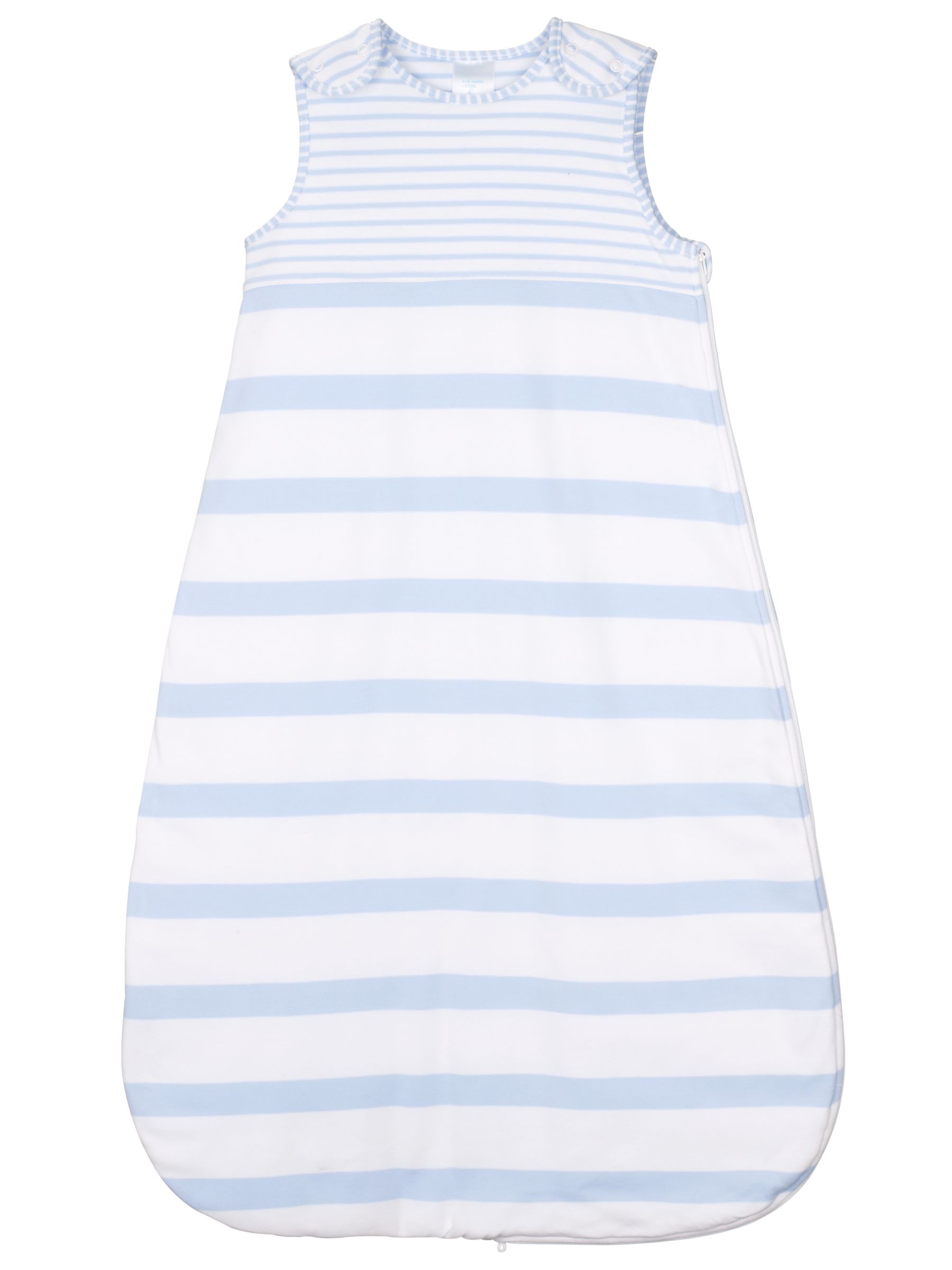 John Lewis Baby Stripe Sleeping Bag, 1 Tog, Blue