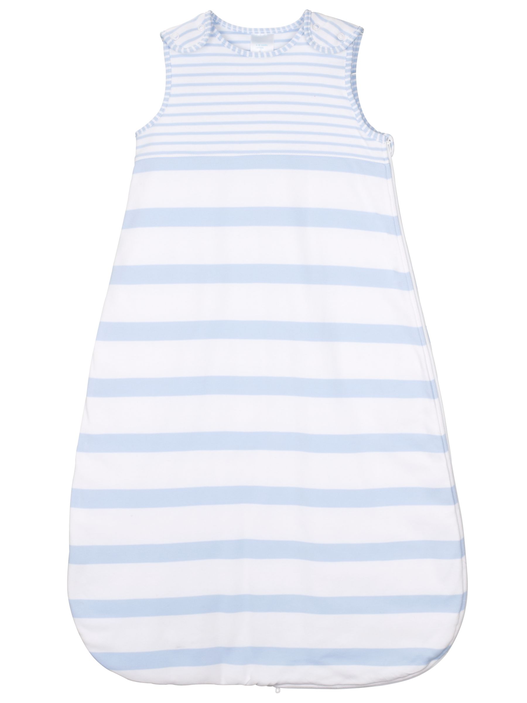John Lewis Baby Stripe Sleeping Bag, 1 Tog, Blue