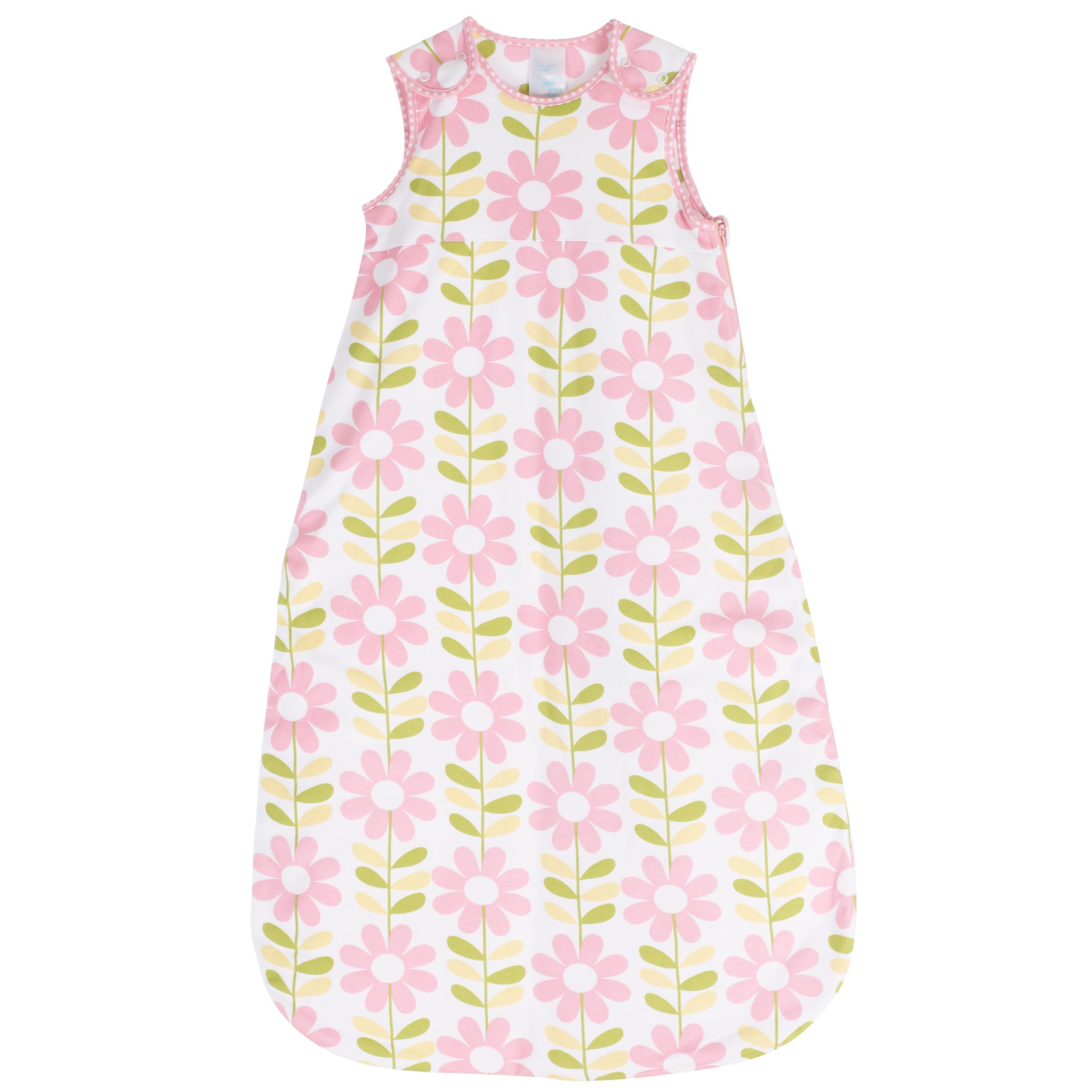 John Lewis Baby Floral Sleeping Bag, 1 Tog, Pink