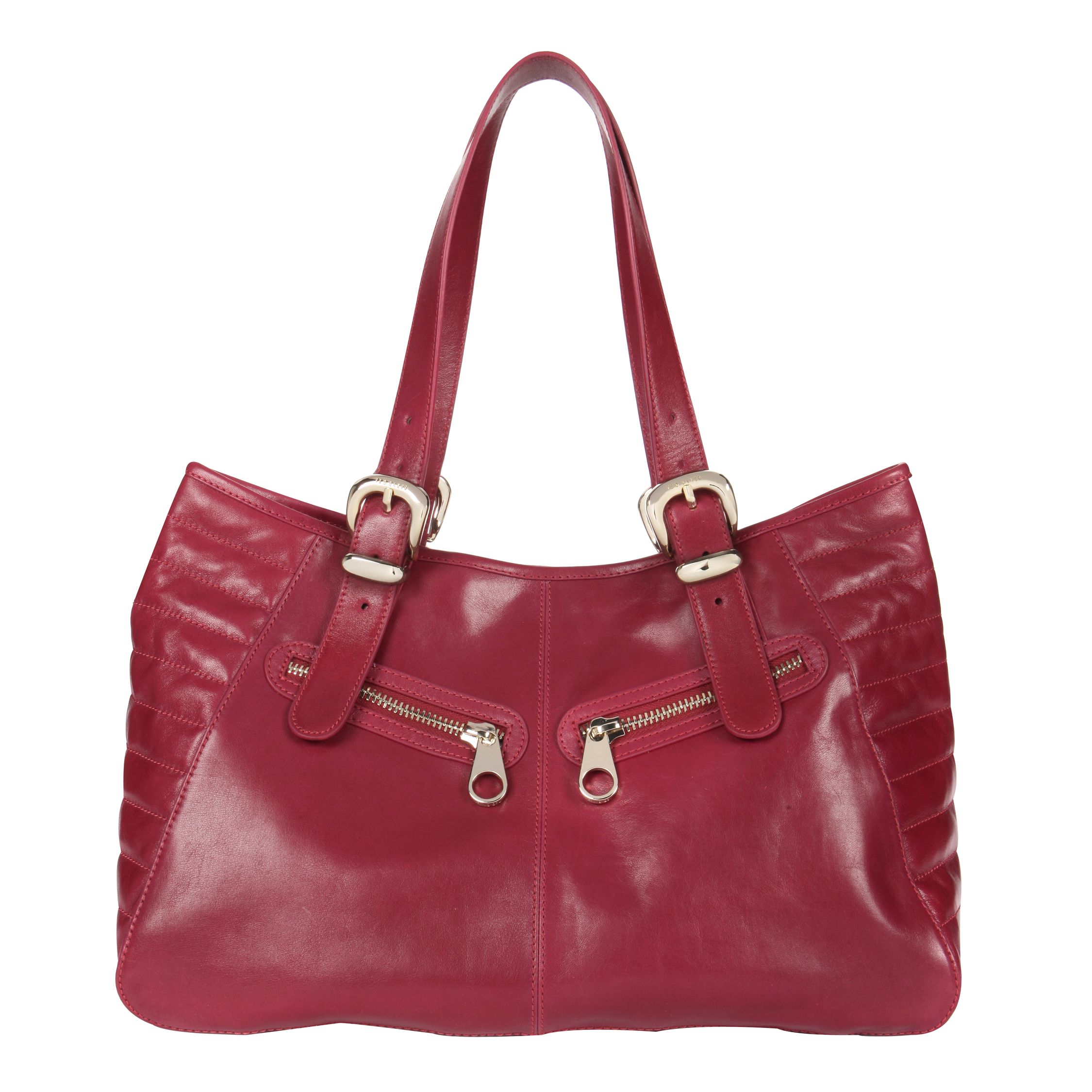 Ted Baker Ant Large Quilted Shopper Handbag, Rhubarb at John Lewis