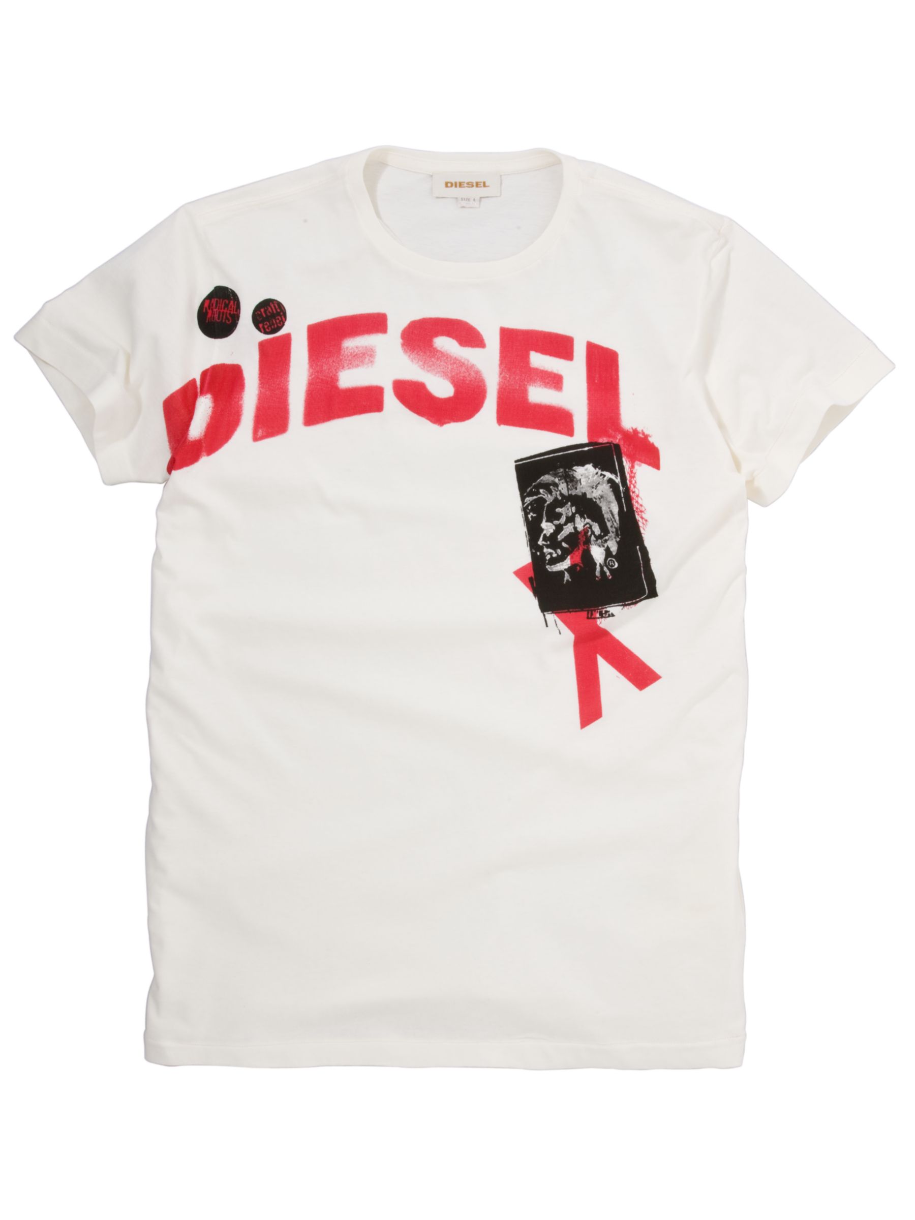 Diesel T-Tucar Logo T-Shirt, White