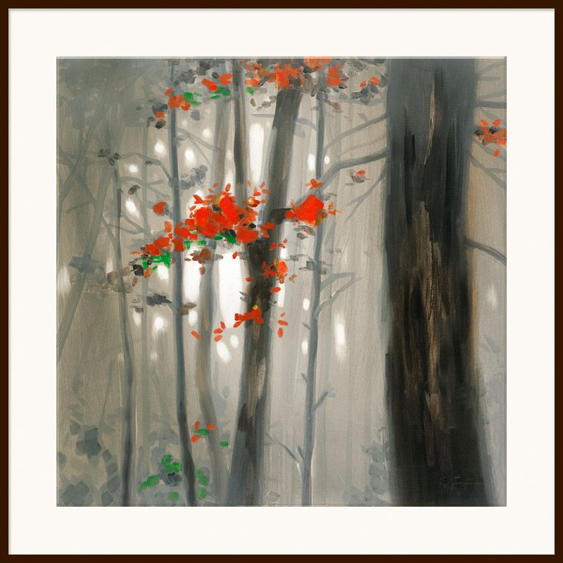 Autumn Embers, Dark Frame, 110 x 110cm at John Lewis