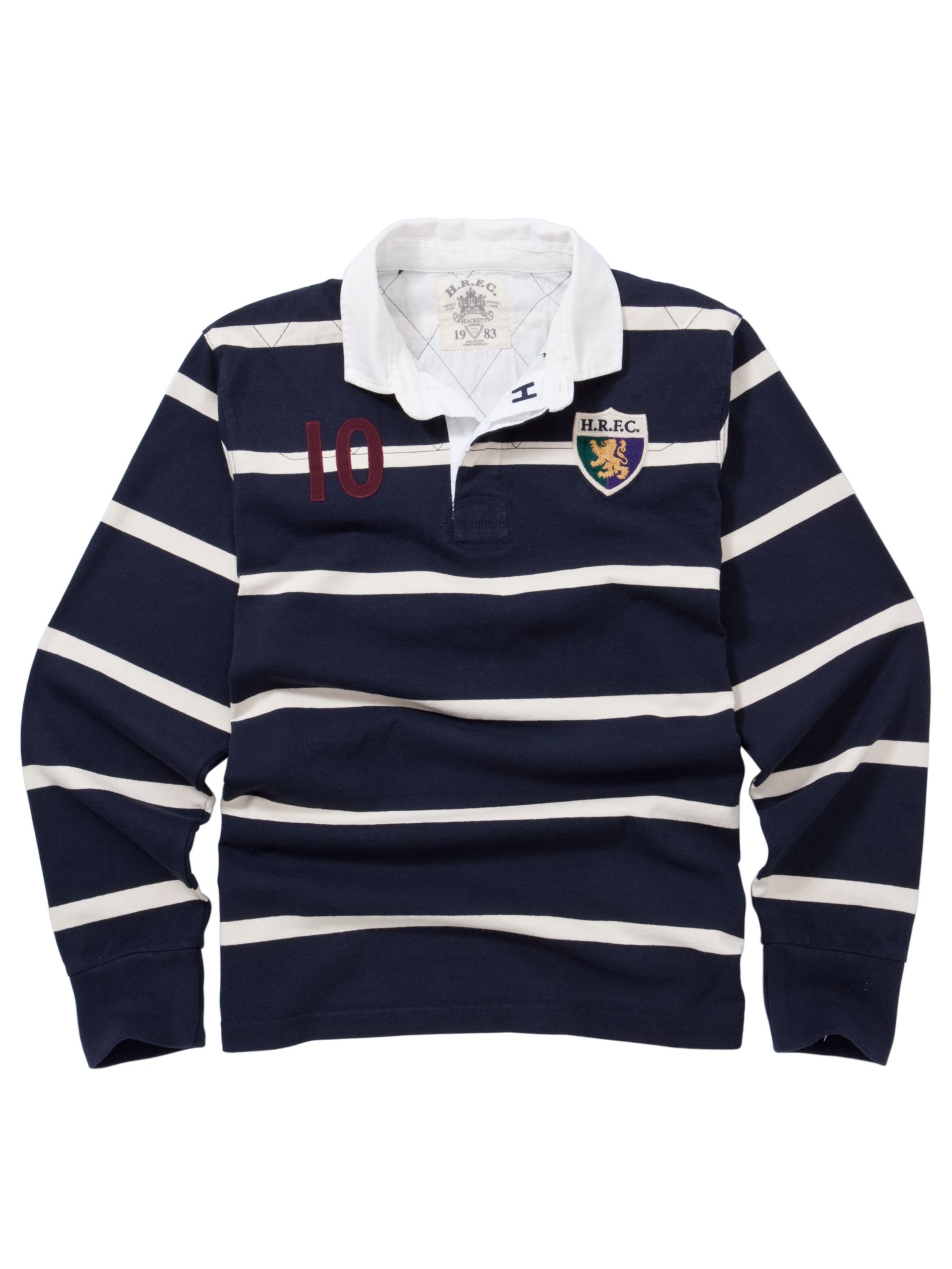 Inch Stripe Rugby Shirt, Navy