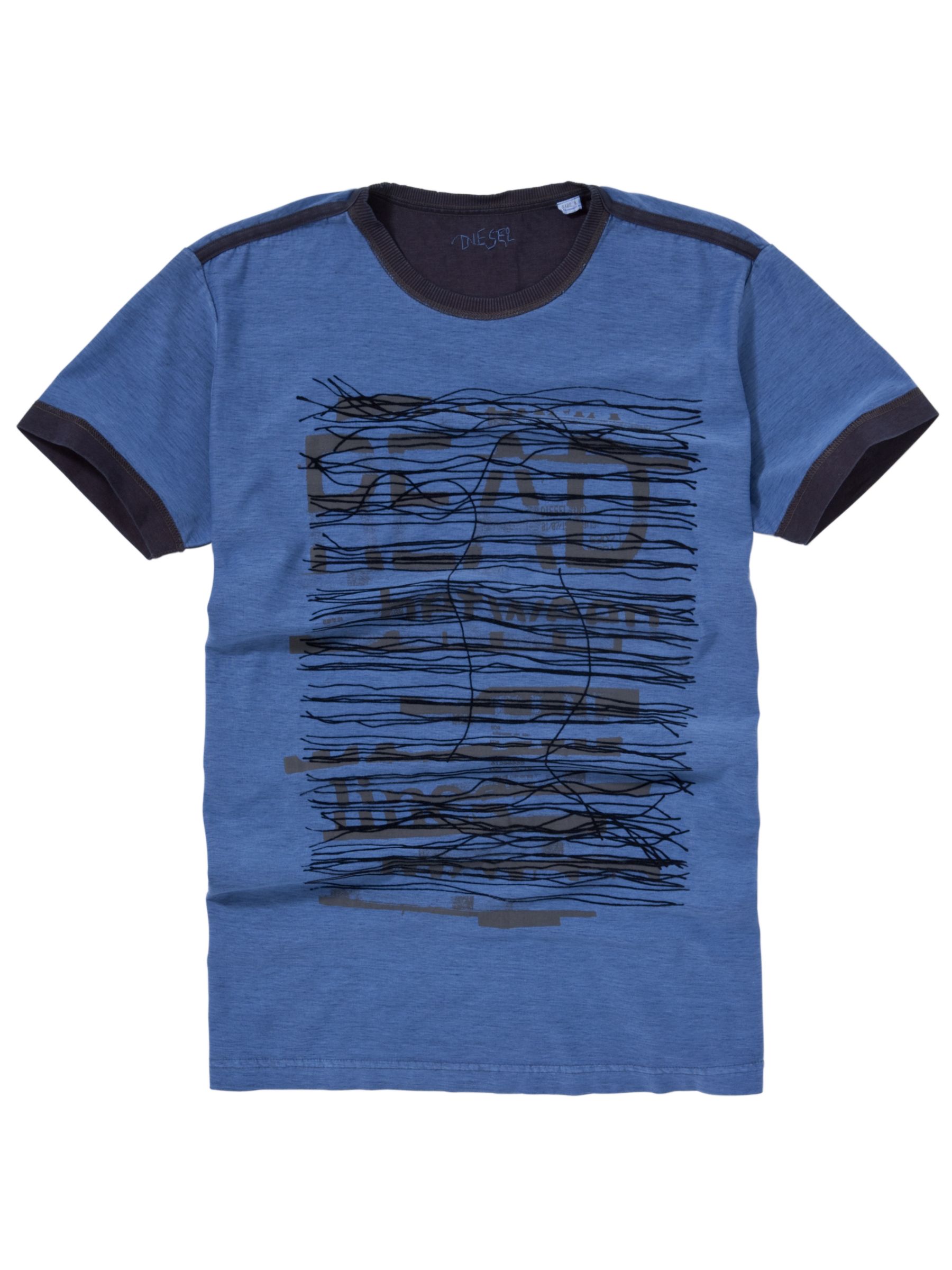 Diesel Ocho Short Sleeve T-Shirt, Blue
