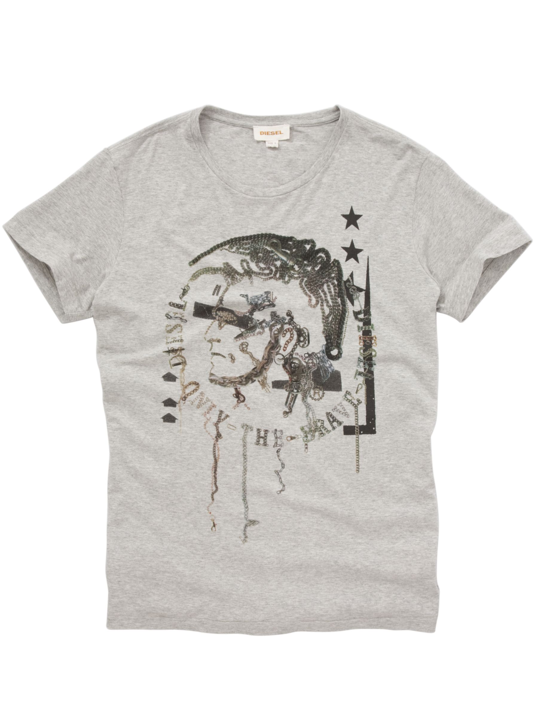 Diesel Muela T-Shirt, Light grey