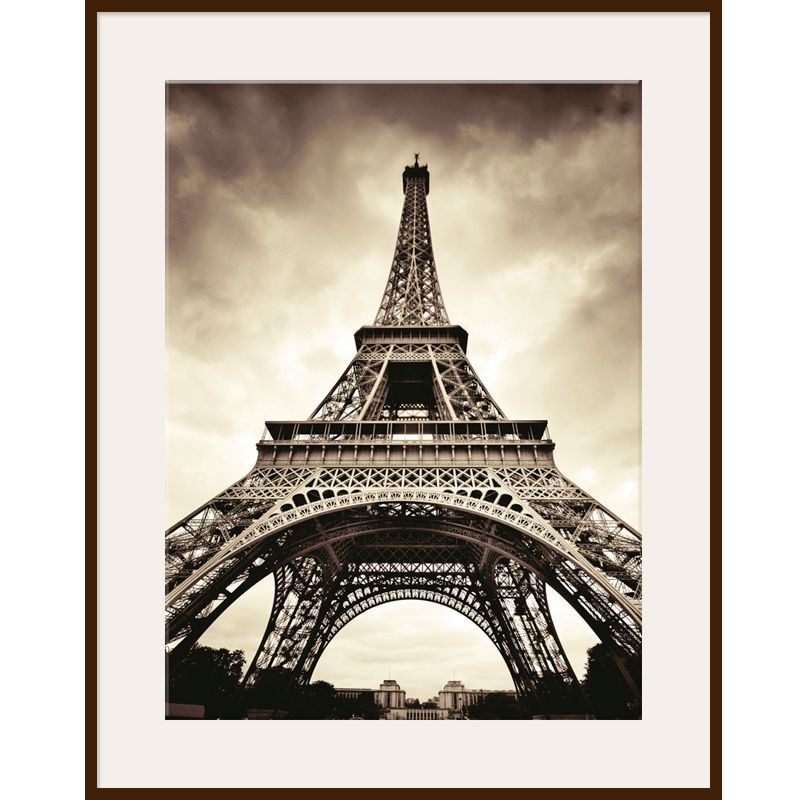 Eiffel Tower, Dark Frame, 82 x 110cm at John Lewis