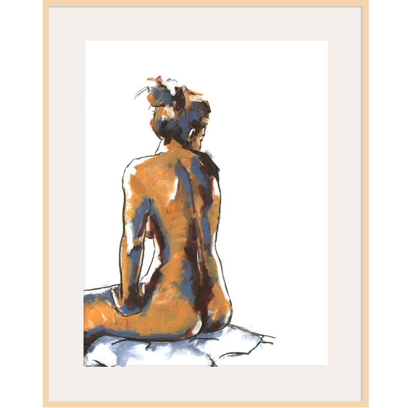 Seated Figure, Light Frame, 82 x 110cm at John Lewis