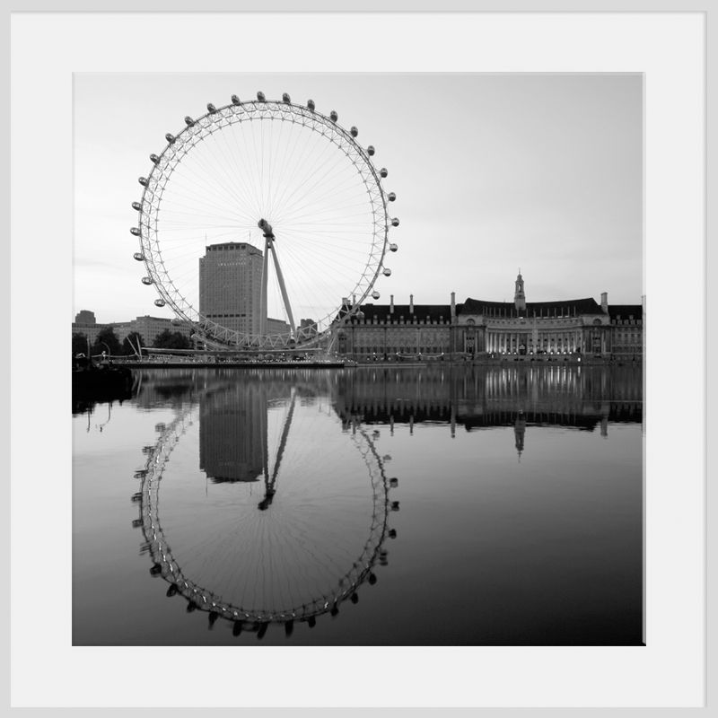 London Eye, Light Frame, 110 x 110cm at John Lewis