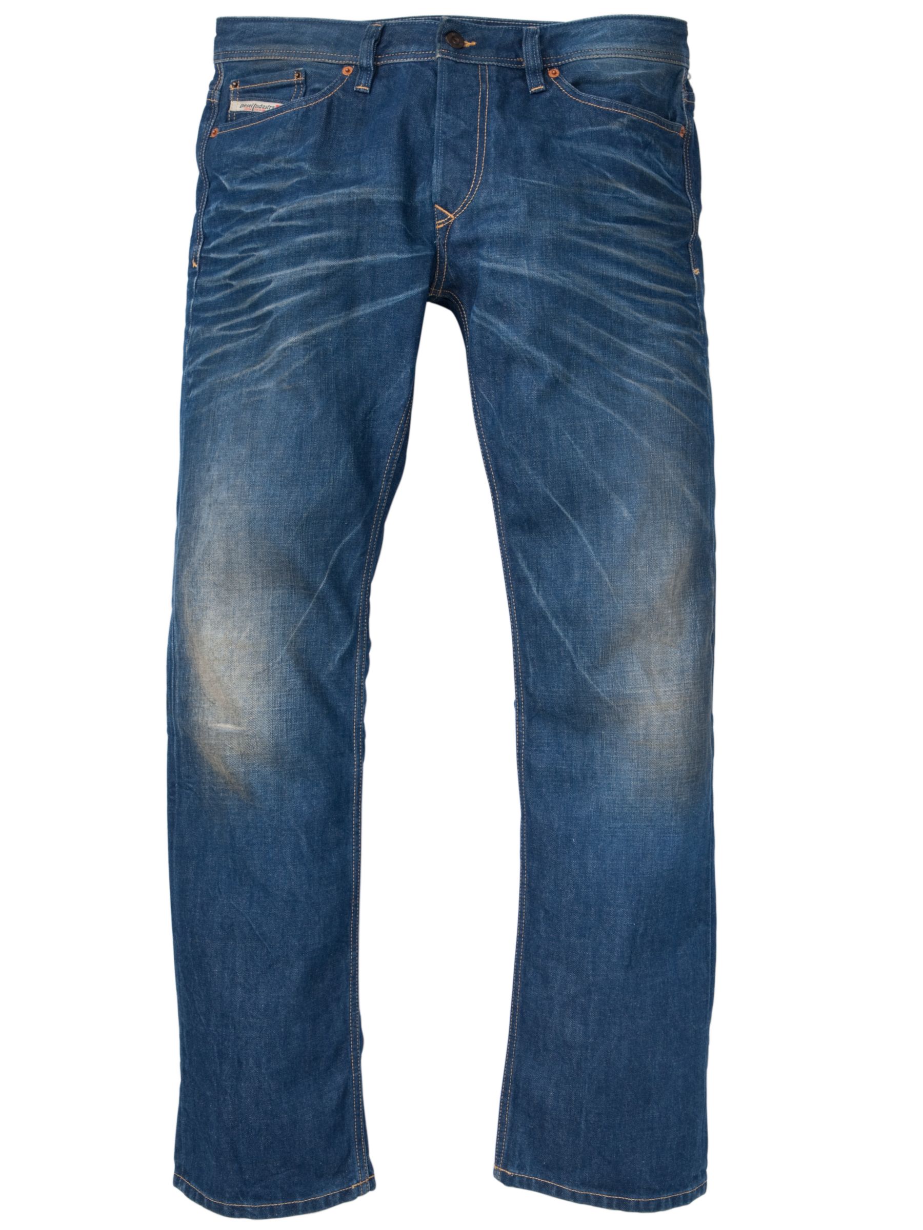 Diesel Viker Regular Slim Jeans, Used Vintage 3D at John Lewis